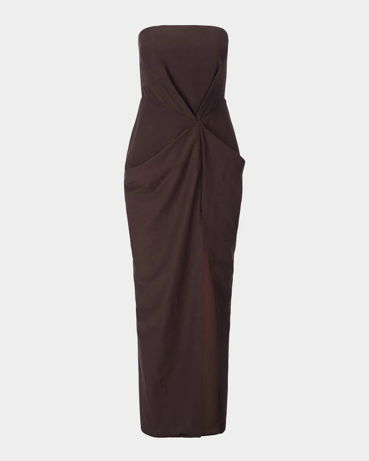Kara Gathered Strapless Maxi Dress