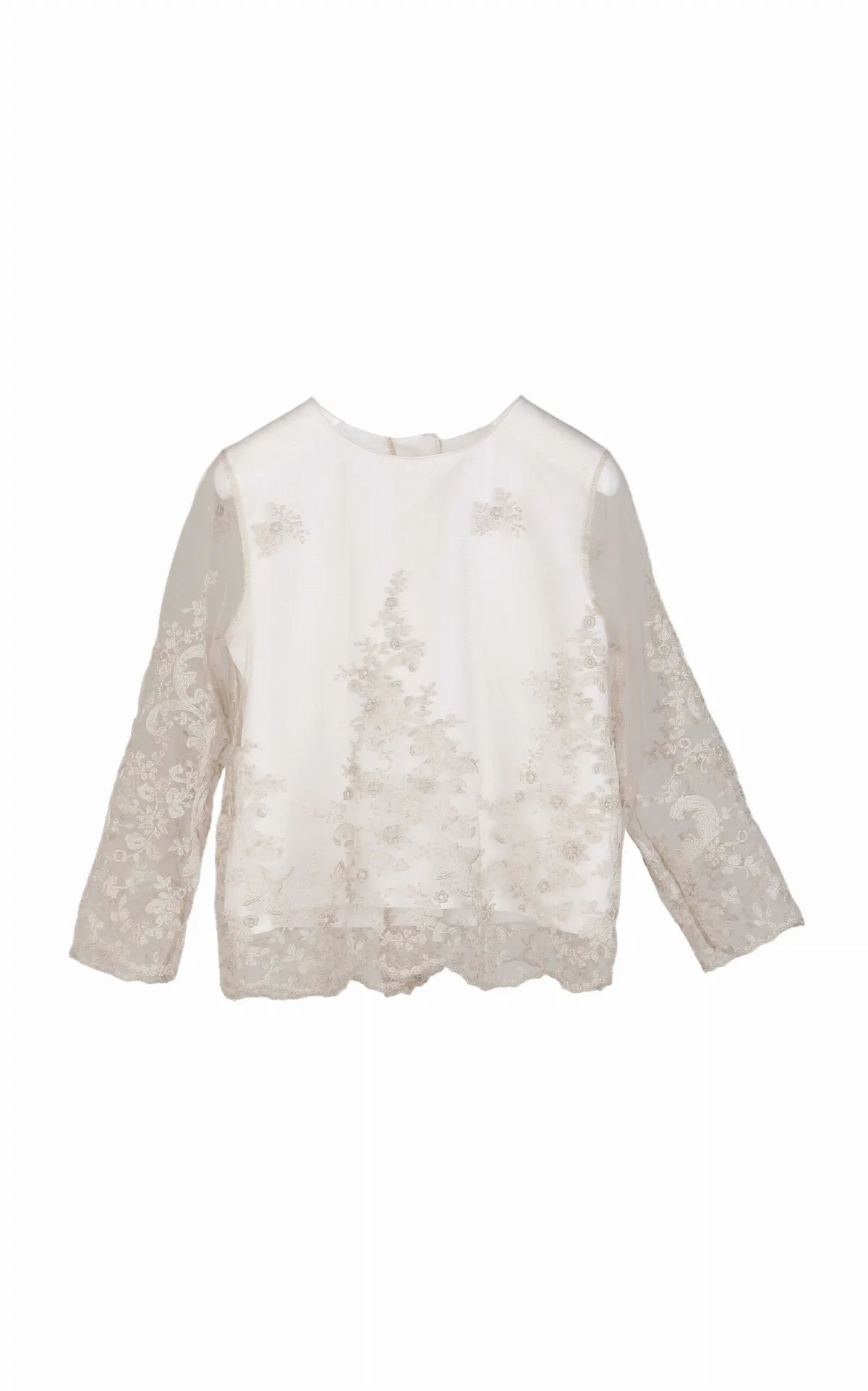 Embroidered Tulle Shirt by Jesurum
