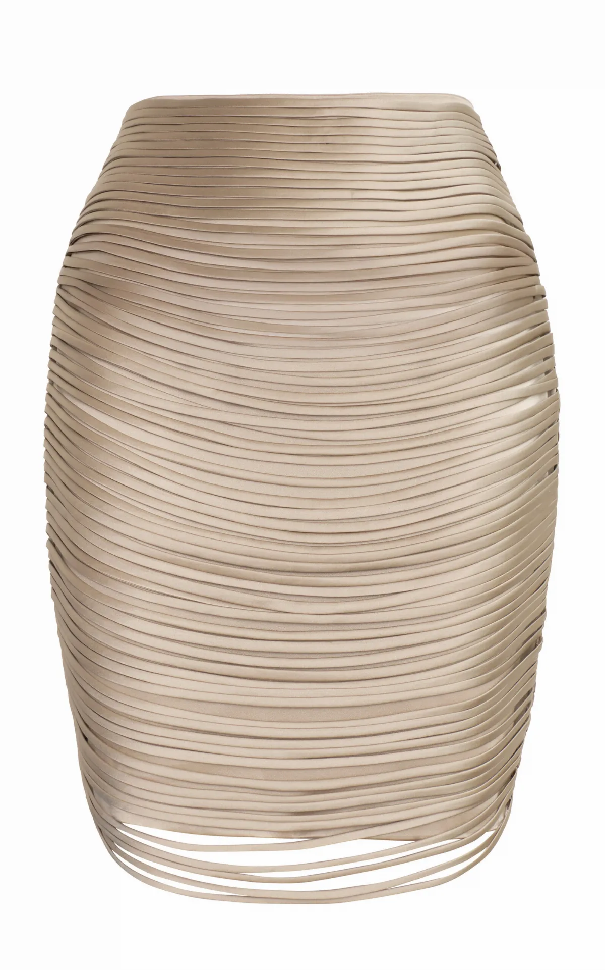Noche Estrellada Fringed Mini Skirt by Andres Otalora