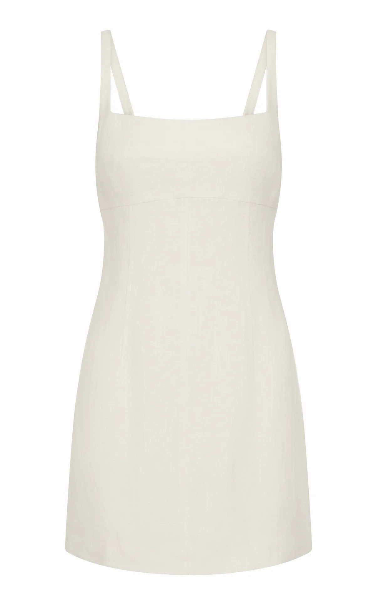 Square-Neck Linen Mini Dress by St. Agni