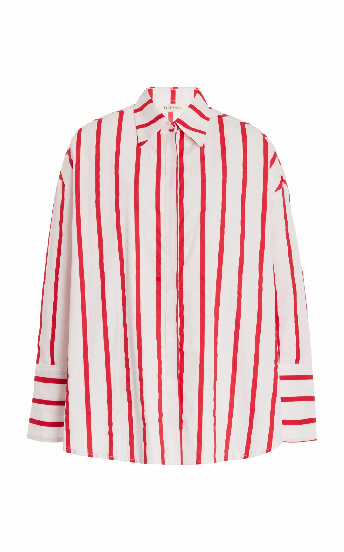 Reverie Striped Cotton Poplin Shirt by ELCE