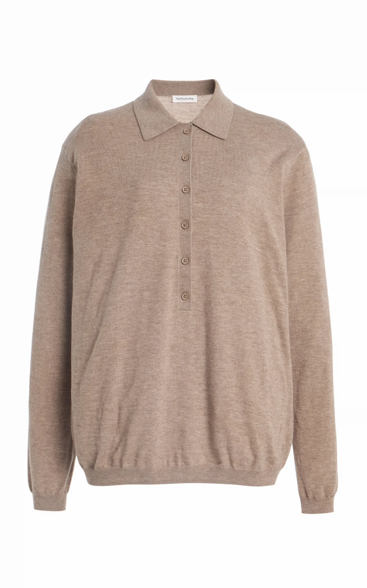Tala Knit Wool-Blend Polo Shirt