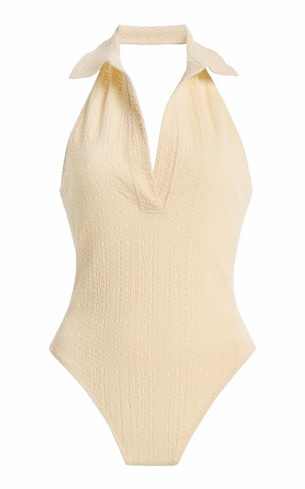 Polo Seersucker One-Piece Swimsuit by Lisa Marie Fernandez