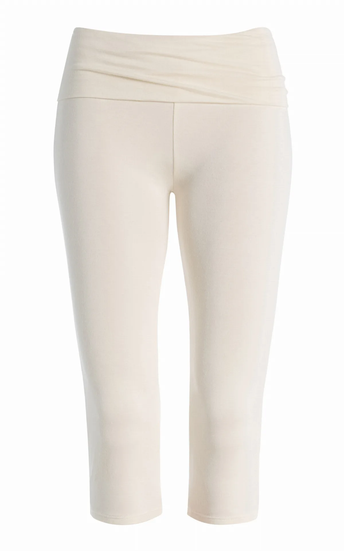 Foldover Jersey Capri Leggings by Éterne