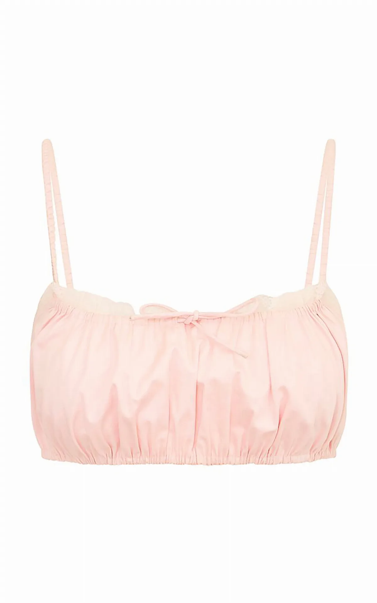 Yeva Bustier Satin Top by LoveShackFancy