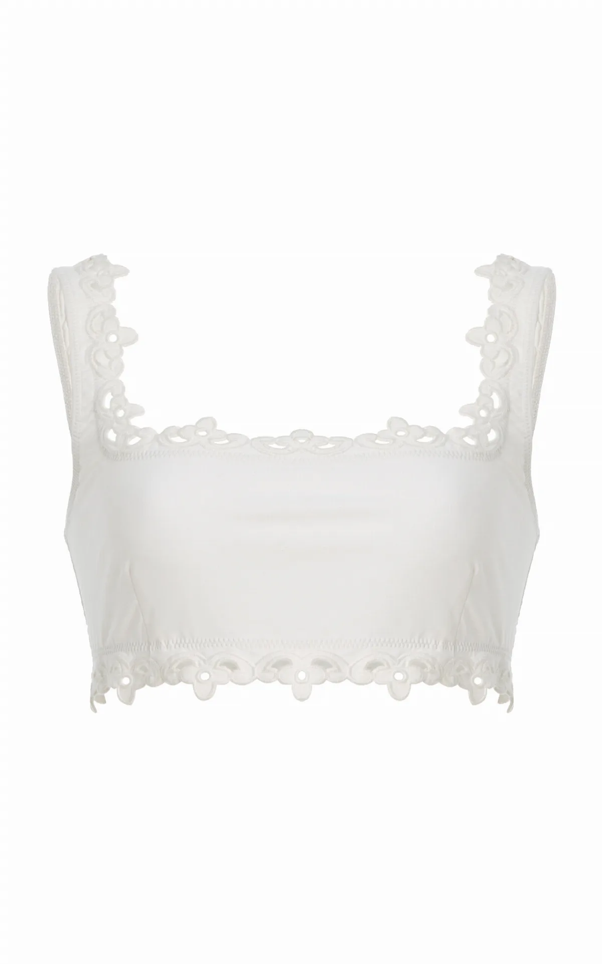 Leila Eyelet Bikini Top by Sea