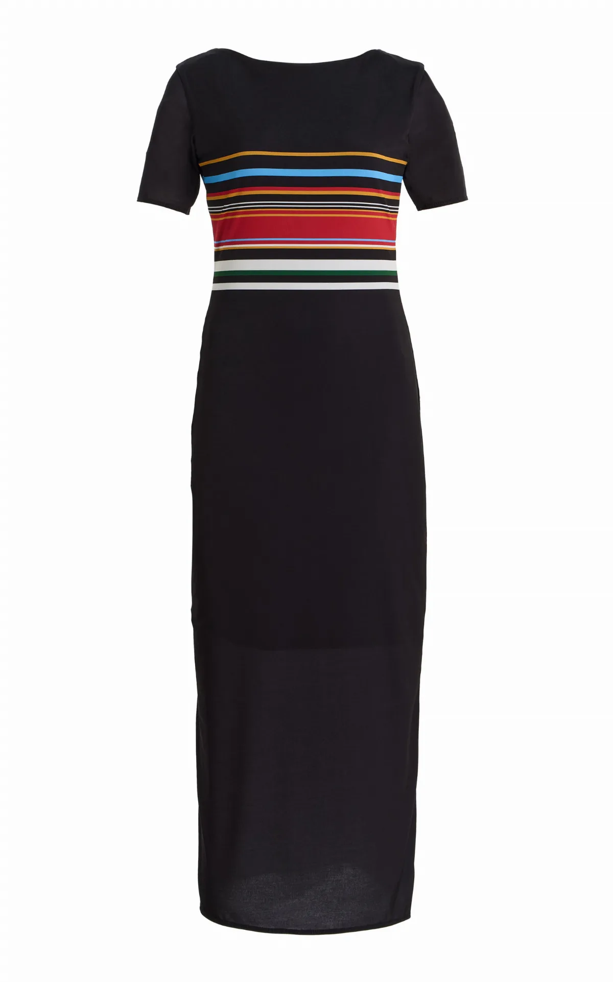 Alessia Striped Jersey Maxi Dress by Cala de la Cruz