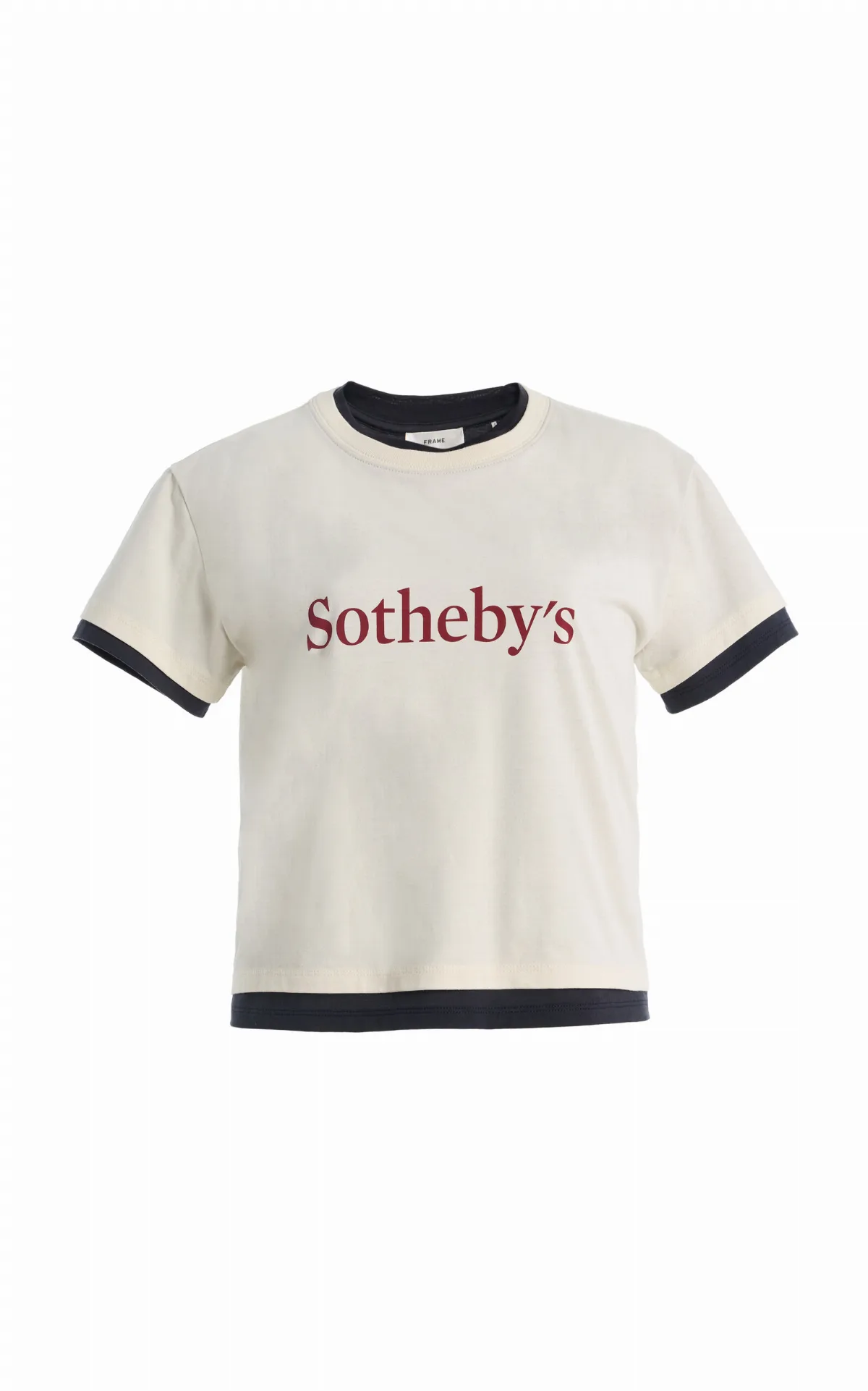 FRAME x Sotheby's Layered Cotton Tee by FRAME