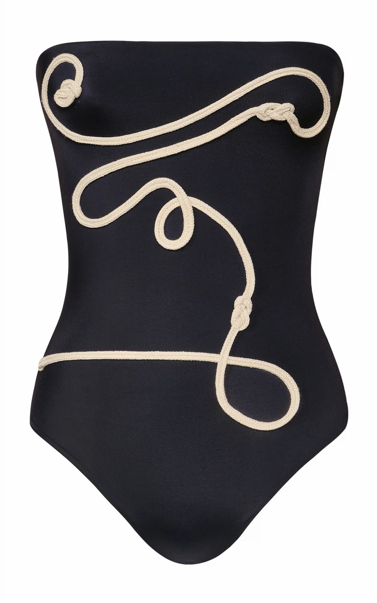 Palmy Texture One-Piece Swimsuit by Johanna Ortiz