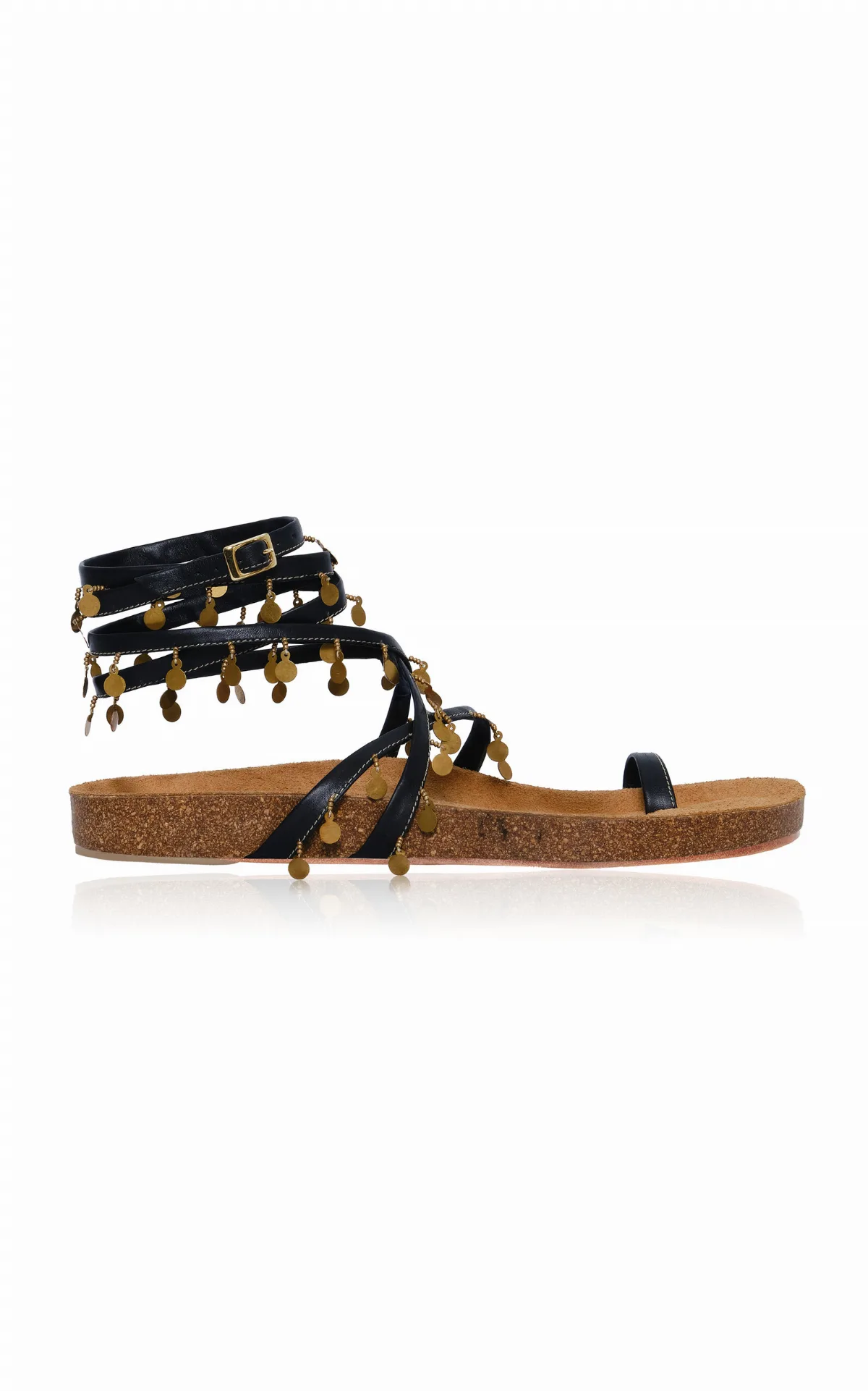 Serenade in Swim Leather Sandals by Johanna Ortiz