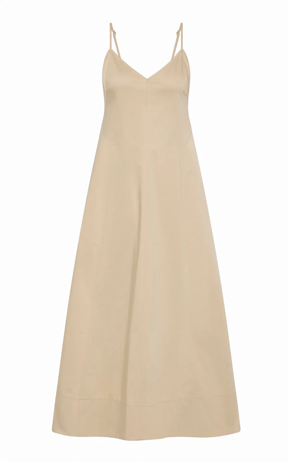 Structured Cotton Midi Dress