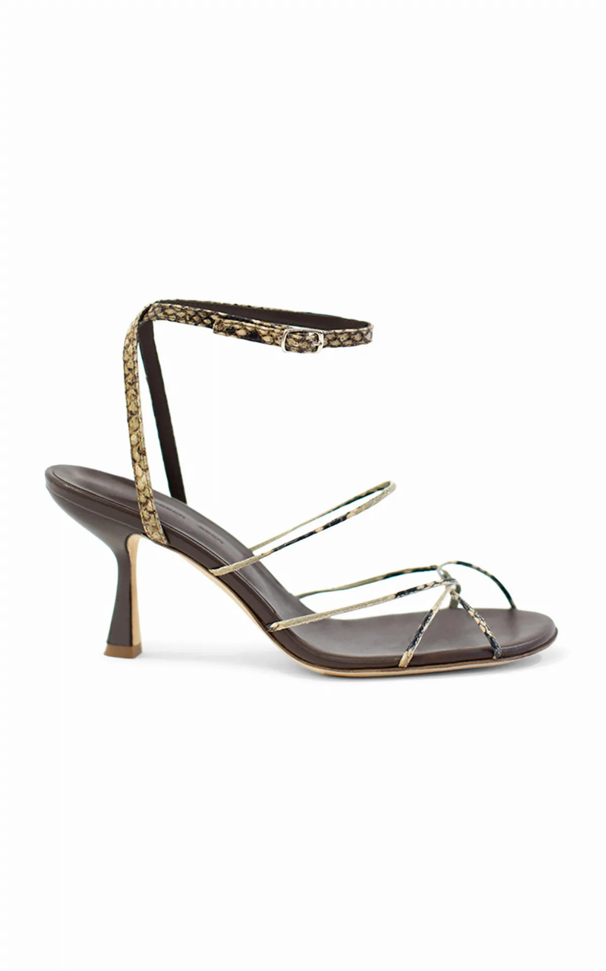 Blaze Contrast-Trim Leather Sandals by Christopher Esber