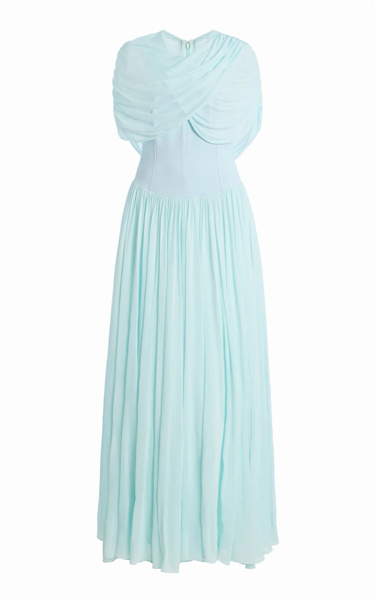 Nancie Draped Jersey Cape Midi Dress