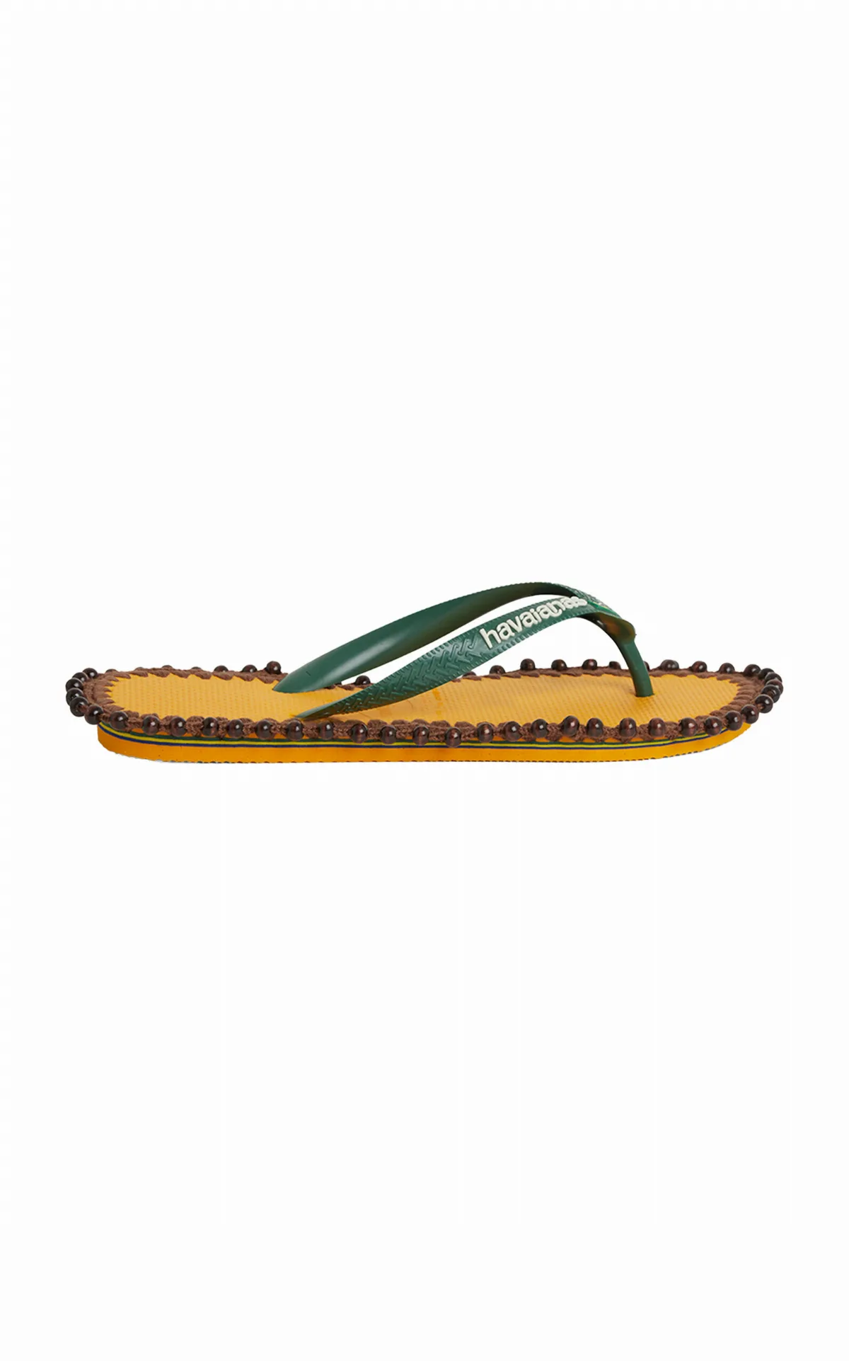 Tressé x Havaianas Avaia Wood-Beaded Rubber Sandals by Tressé