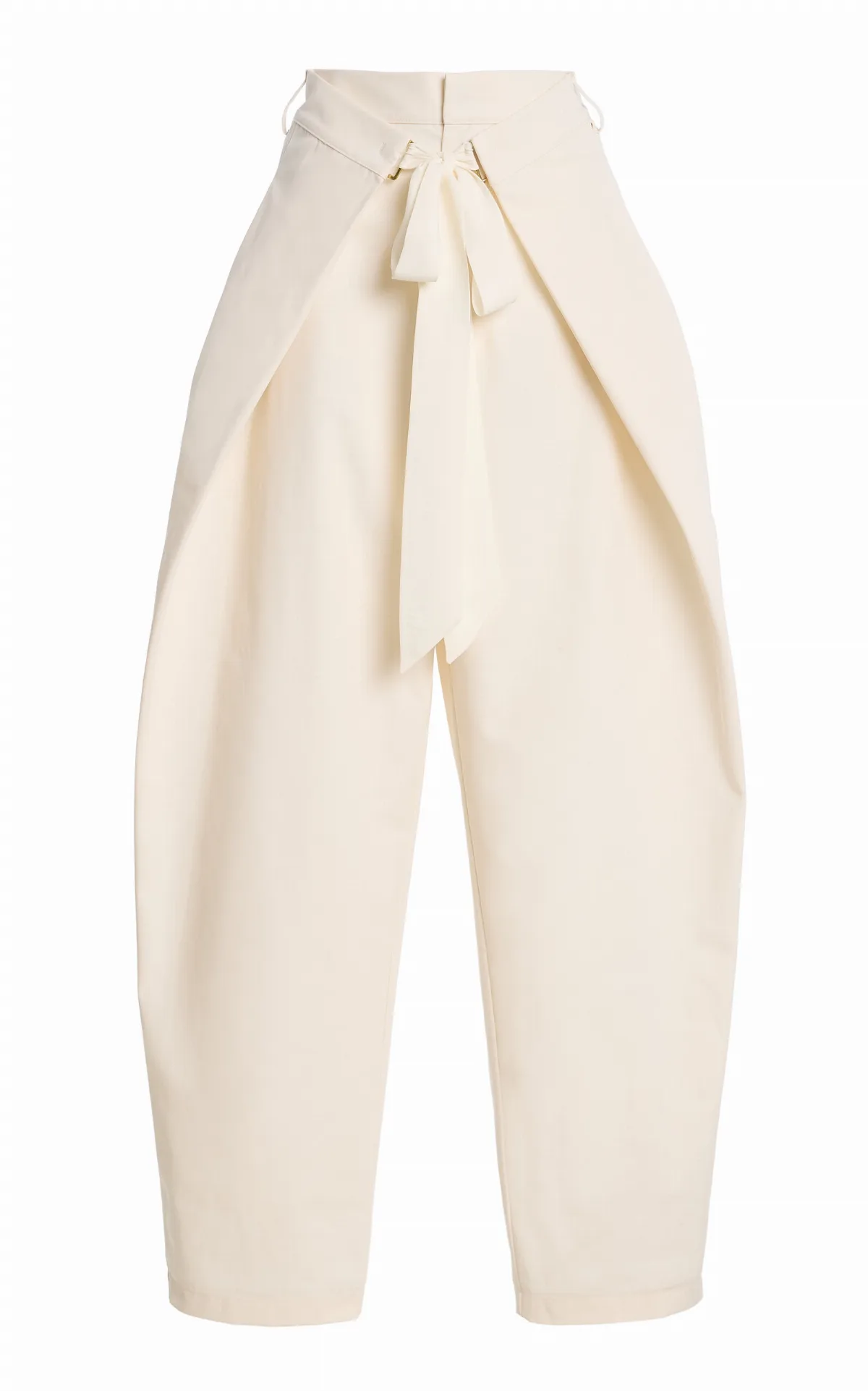 Stella Tie-Front Cotton-Blend Pants by DARKPARK