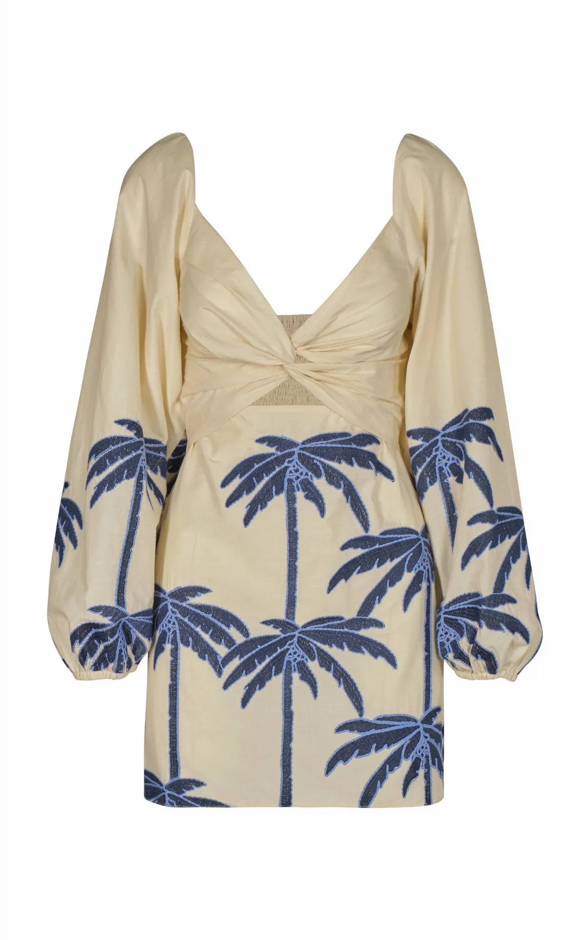The Power of the Sea Printed Cotton-Blend Mini Dress by Johanna Ortiz