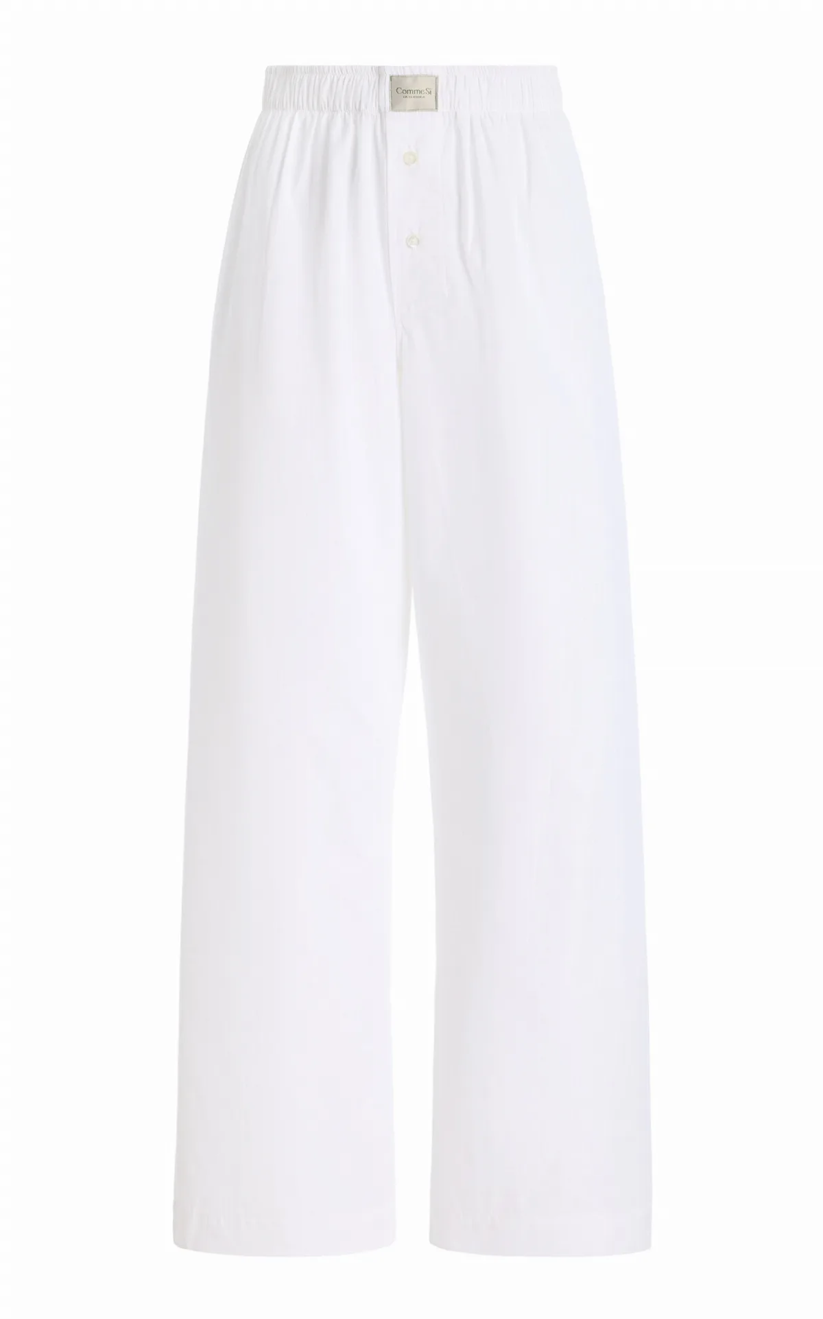 La Boxer Alta Cotton-Poplin Pants by Comme Si