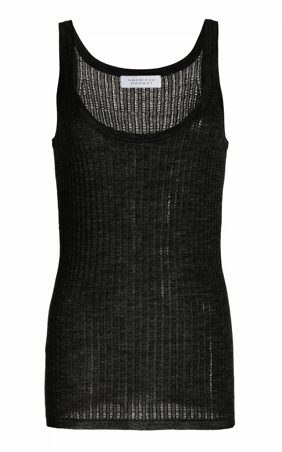 Nevin Pointelle-Knit Cashmere-Silk Tank Top by Gabriela Hearst