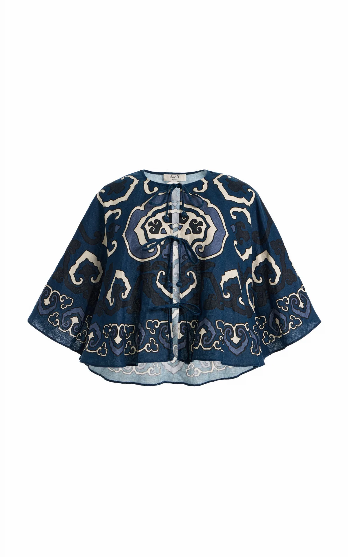Blaise Print Linen Top by Sea