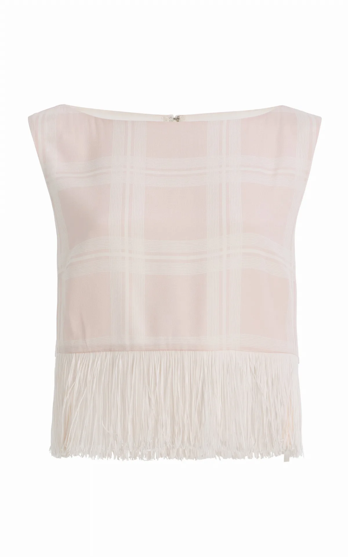 La Isla Lola Plaid Crepe Top