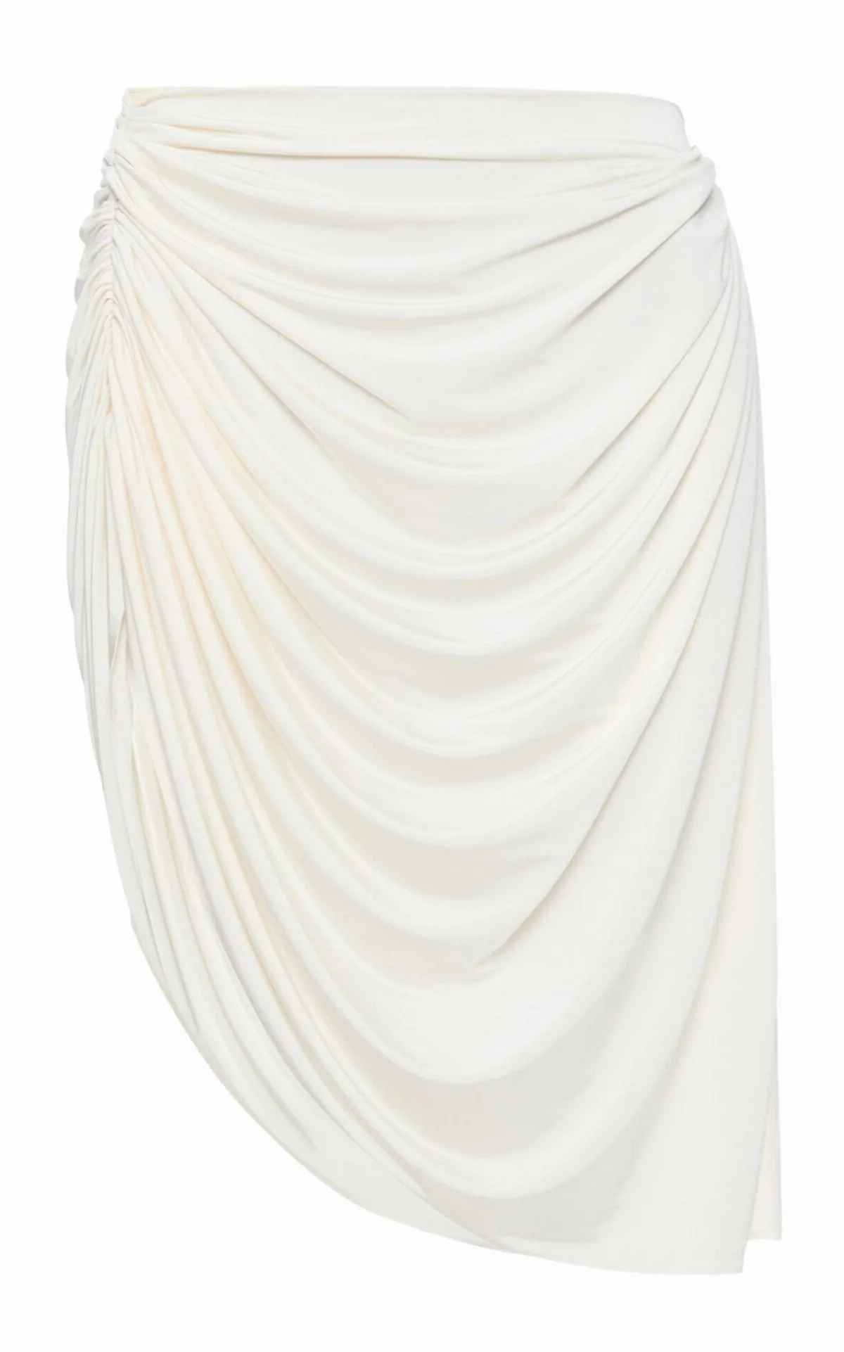 Draped Satin Midi Cape-To-Skirt by BALYKINA