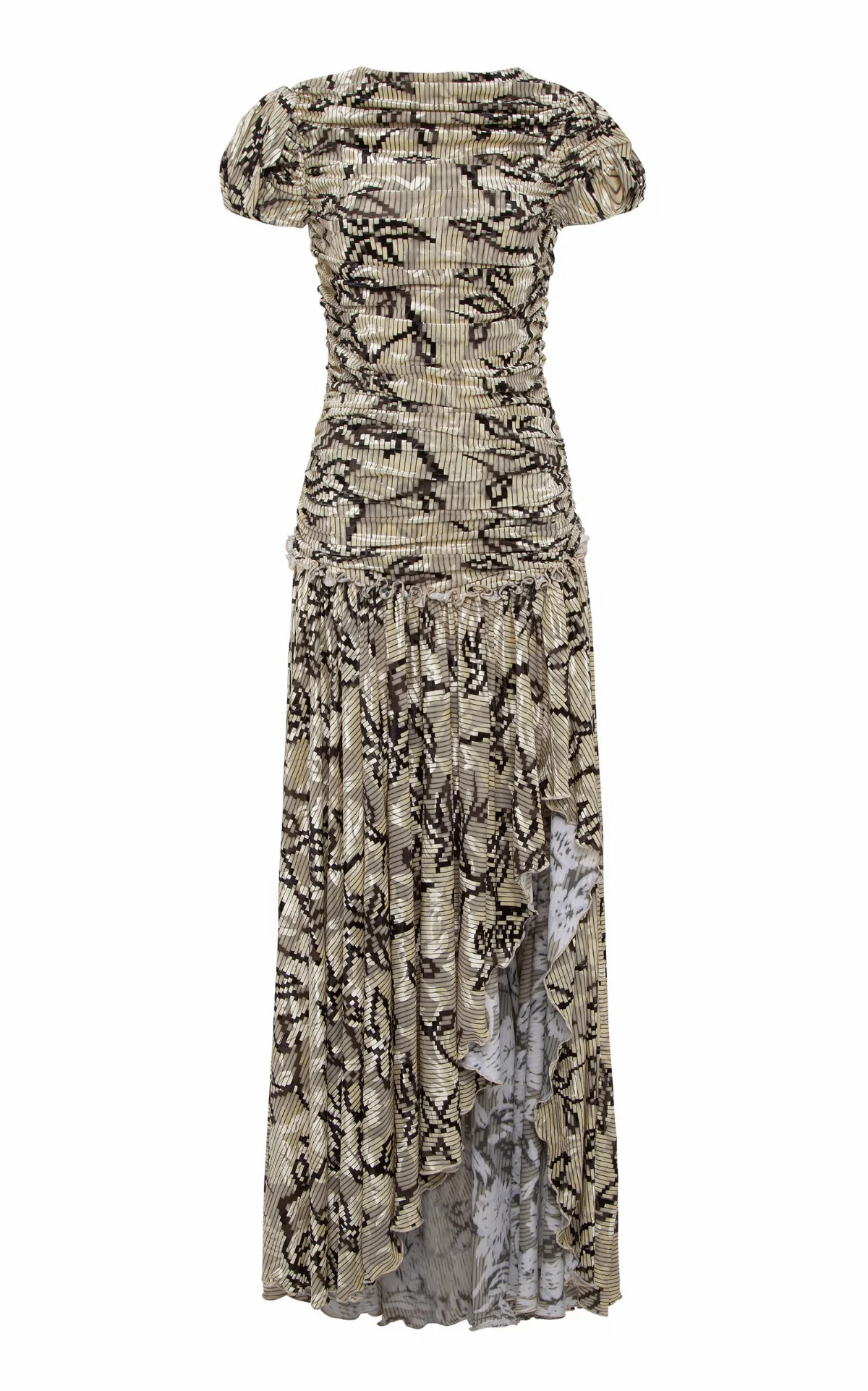 Adeline Gathered Velvet Maxi Dress by SIEDRÉS