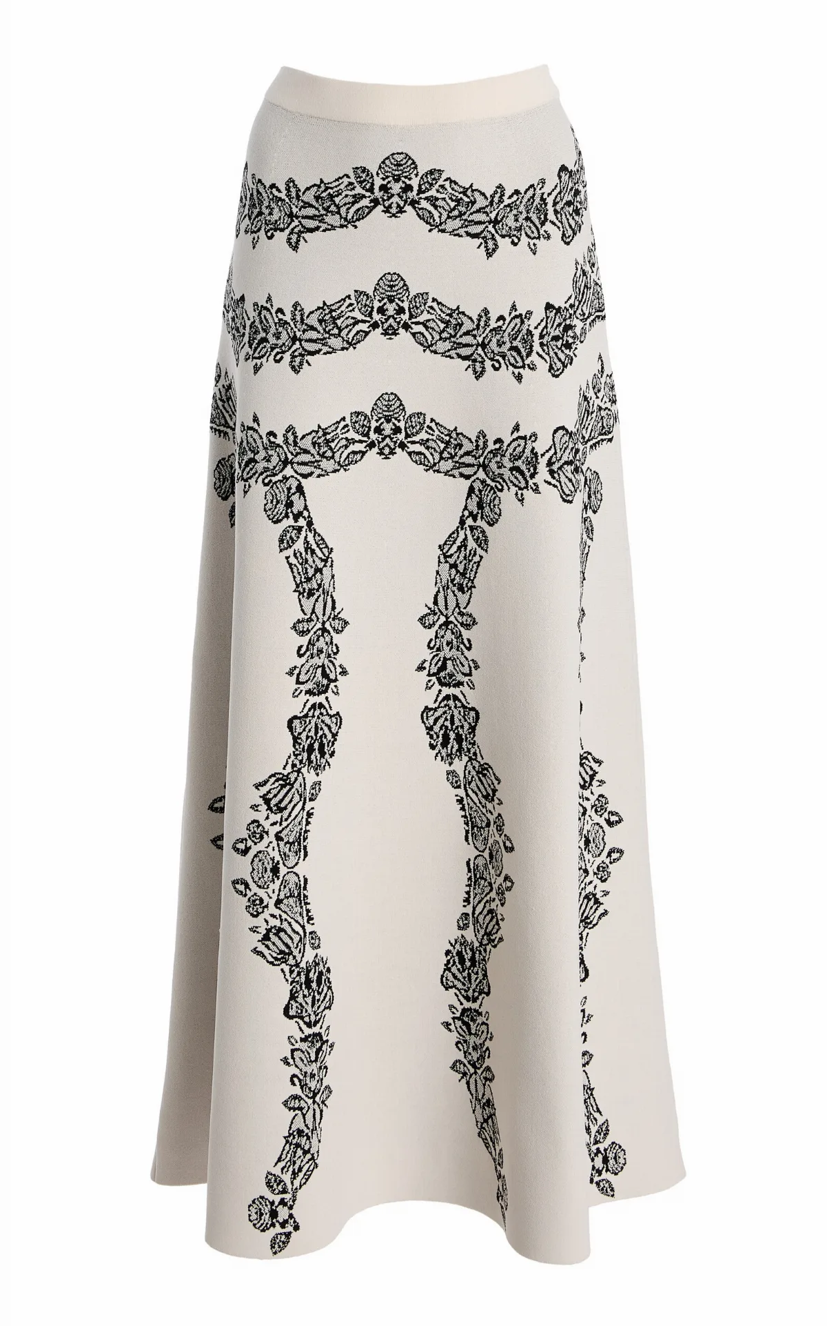 Valencia Jacquard-Knit Maxi Skirt