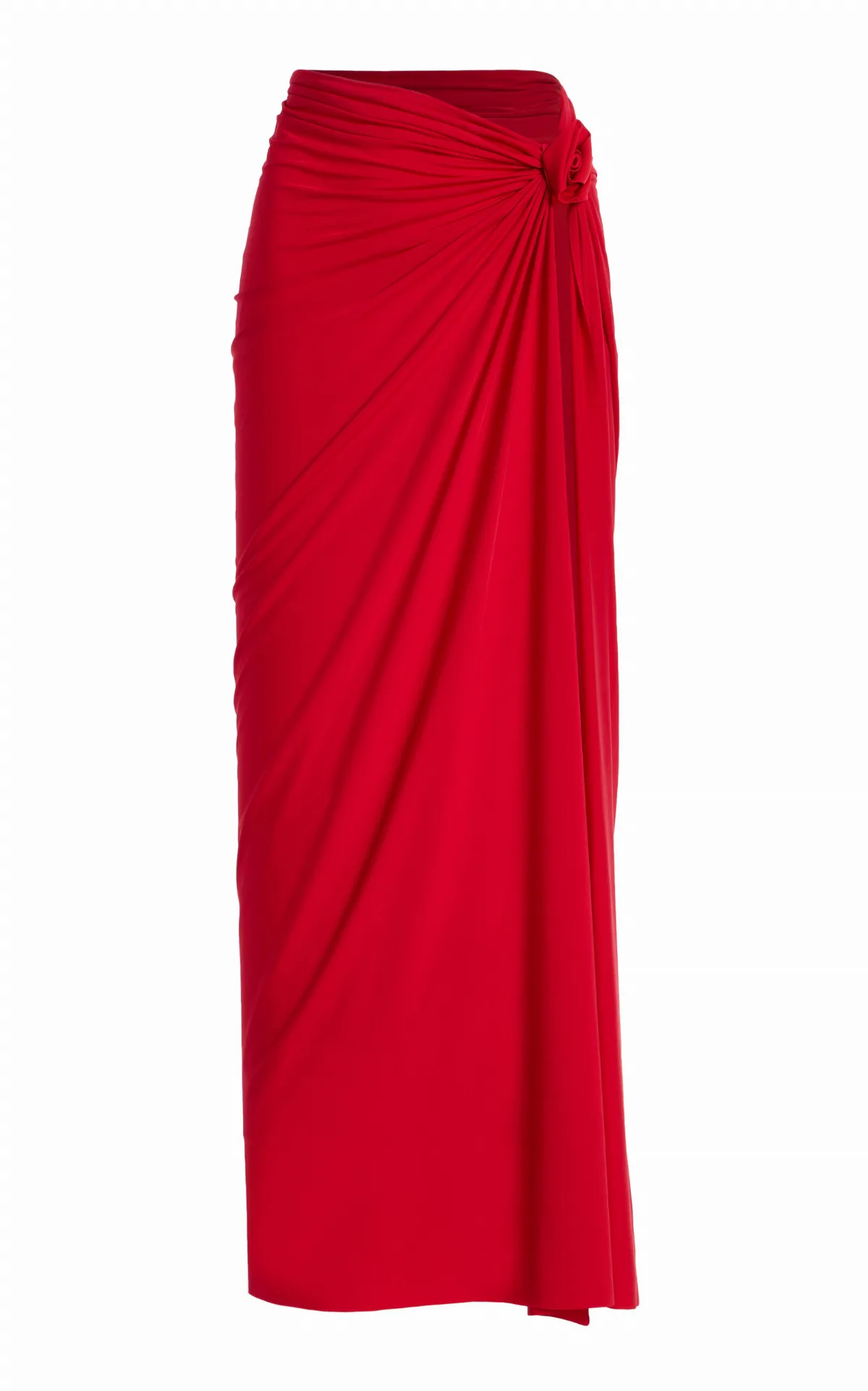 La Isla Pollera Jersey Maxi Skirt by Maygel Coronel