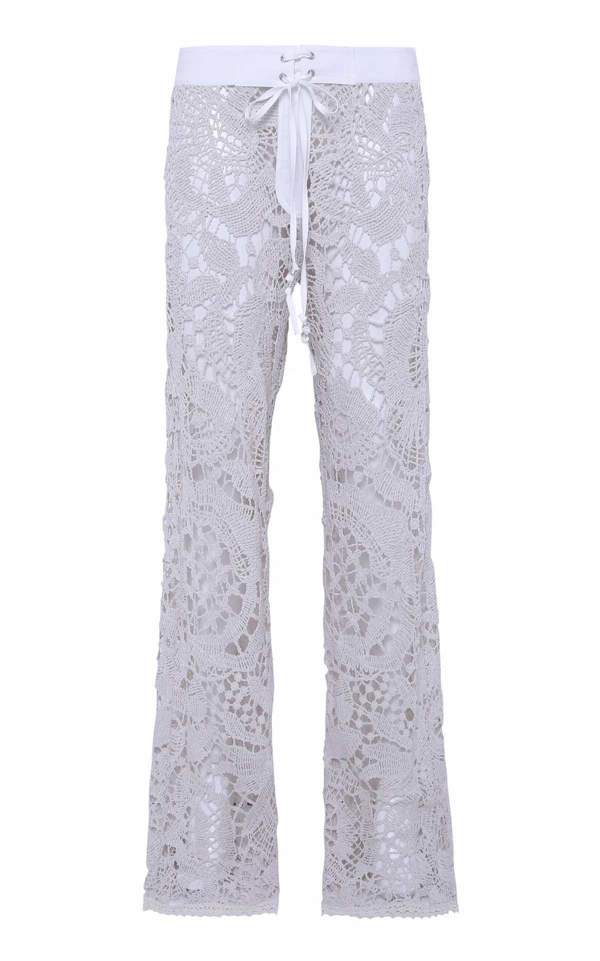 Leane Crocheted Straight-Leg Pants by SIEDRÉS