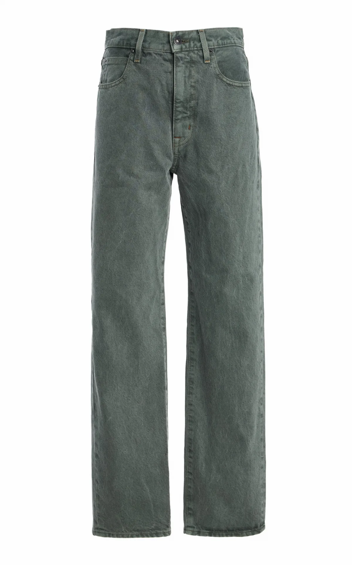 London Rigid High-Rise Straight-Leg Jeans by SLVRLAKE