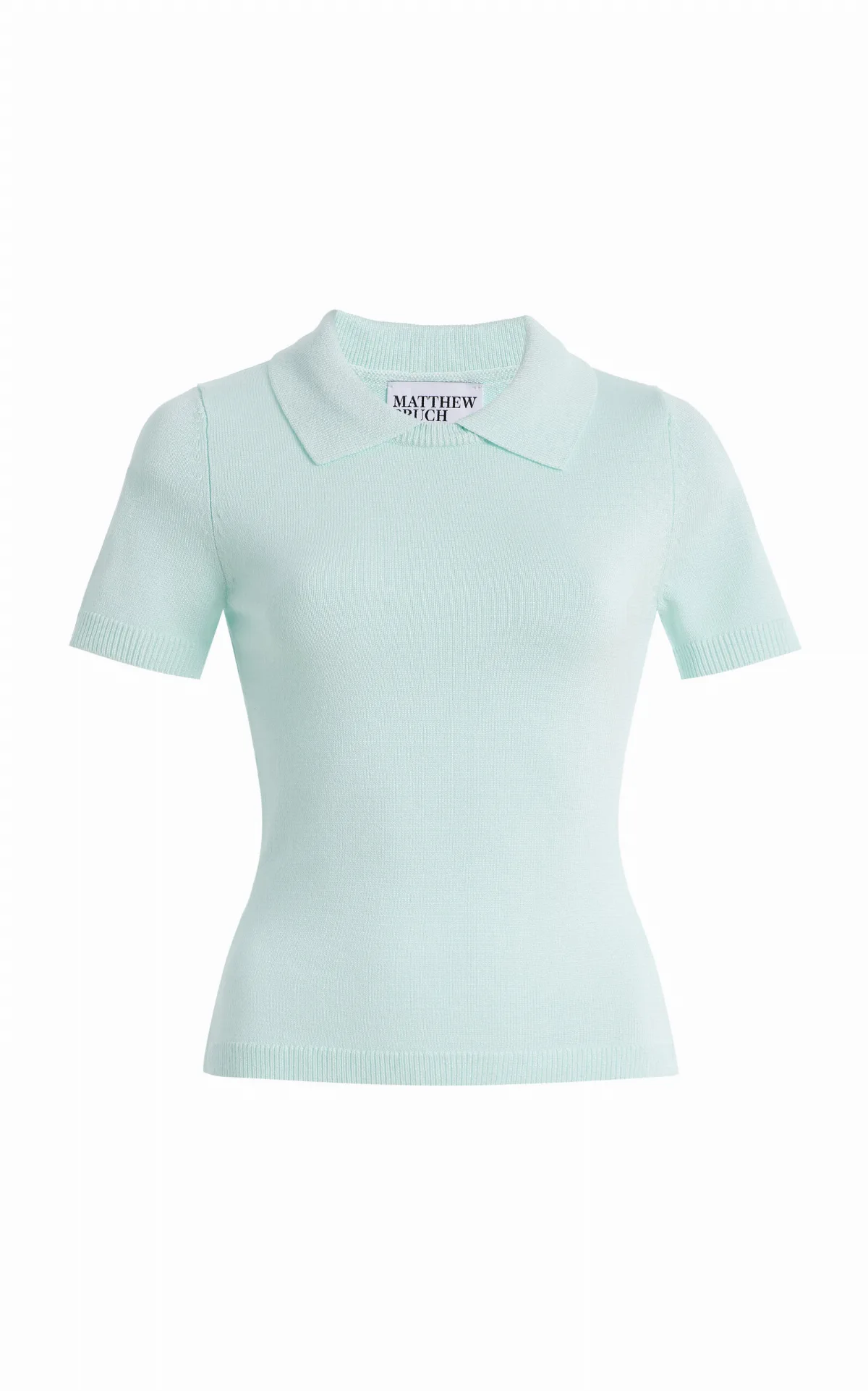 Collared Knit T-Shirt by Matthew Bruch