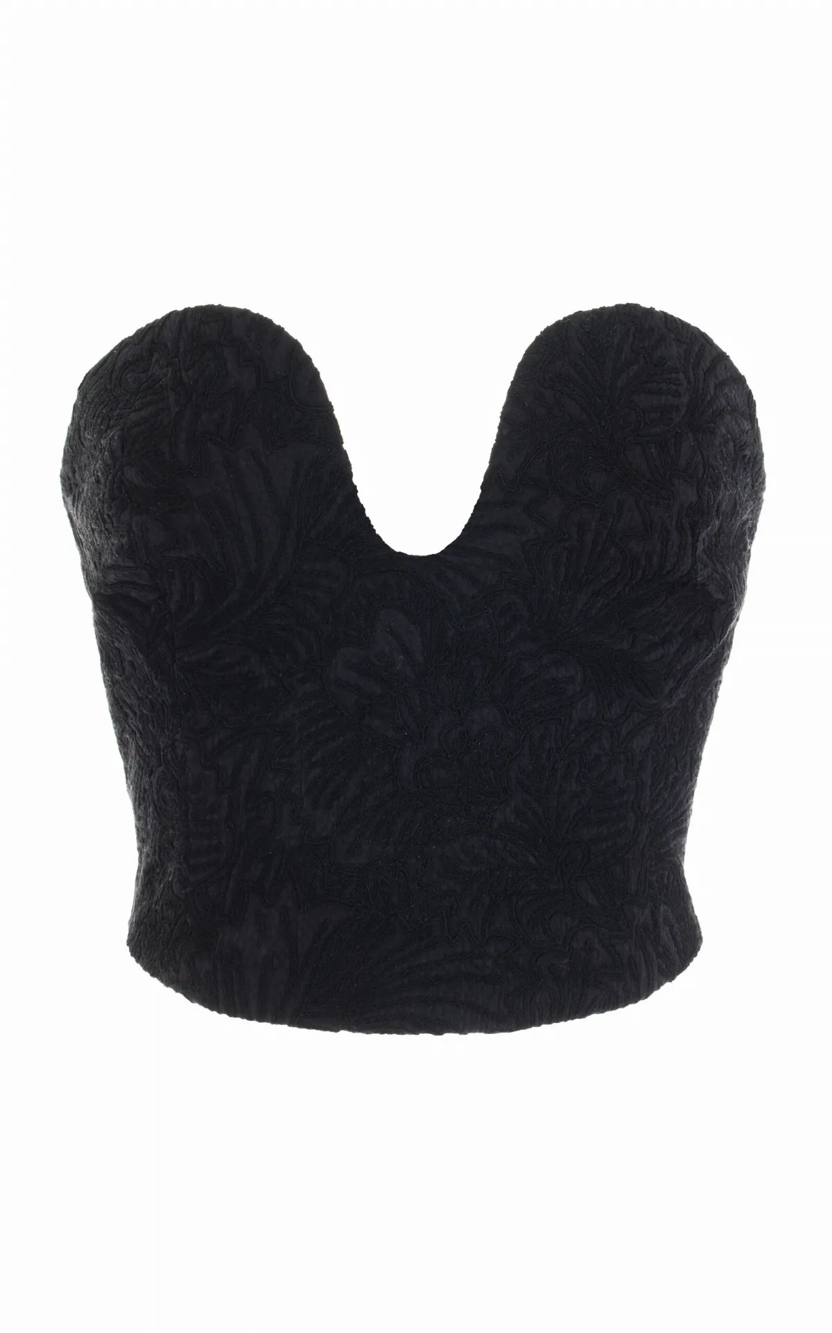 Liya Organic Cotton Jacquard Bustier Top by Mara Hoffman