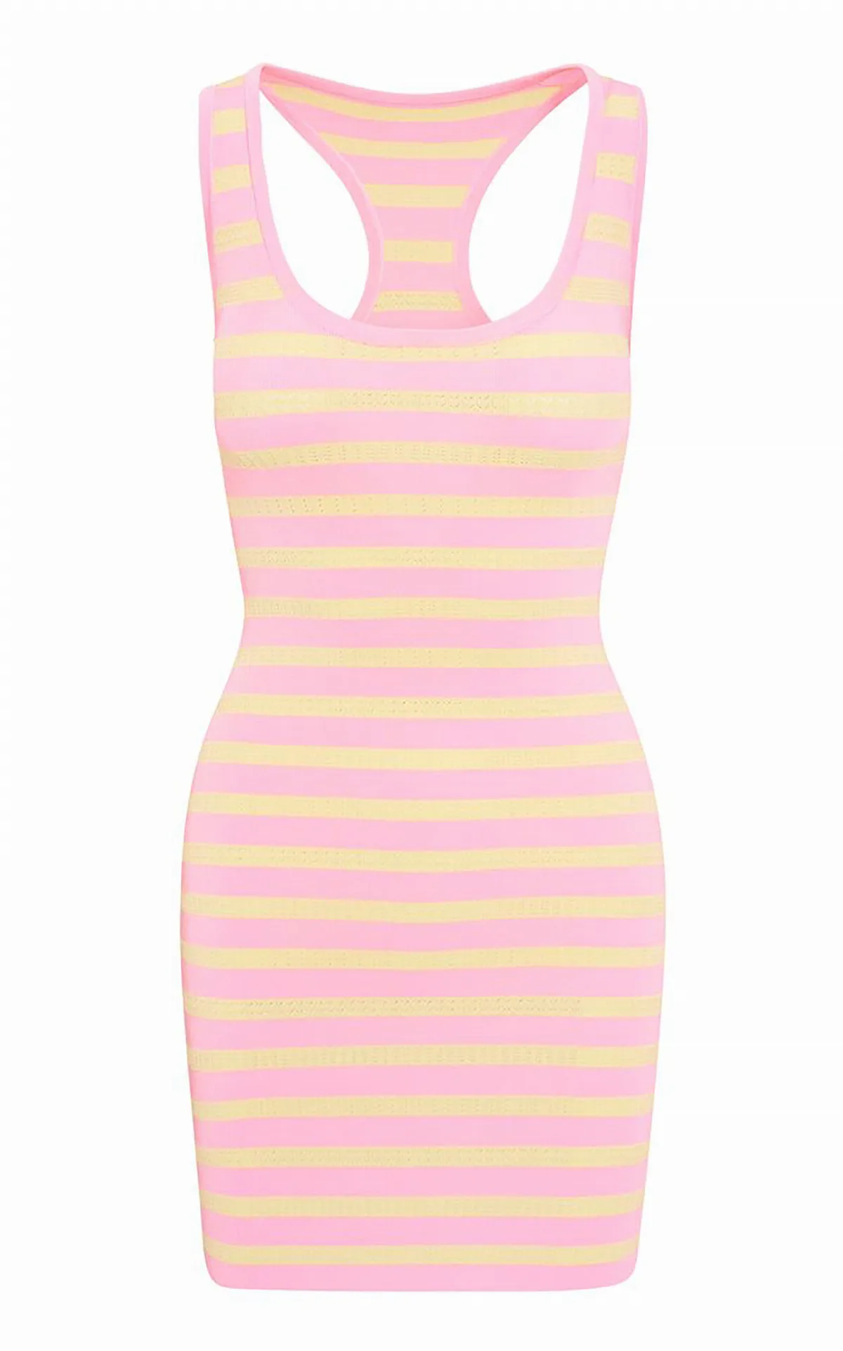 Gayle Striped Mini Dress by LoveShackFancy