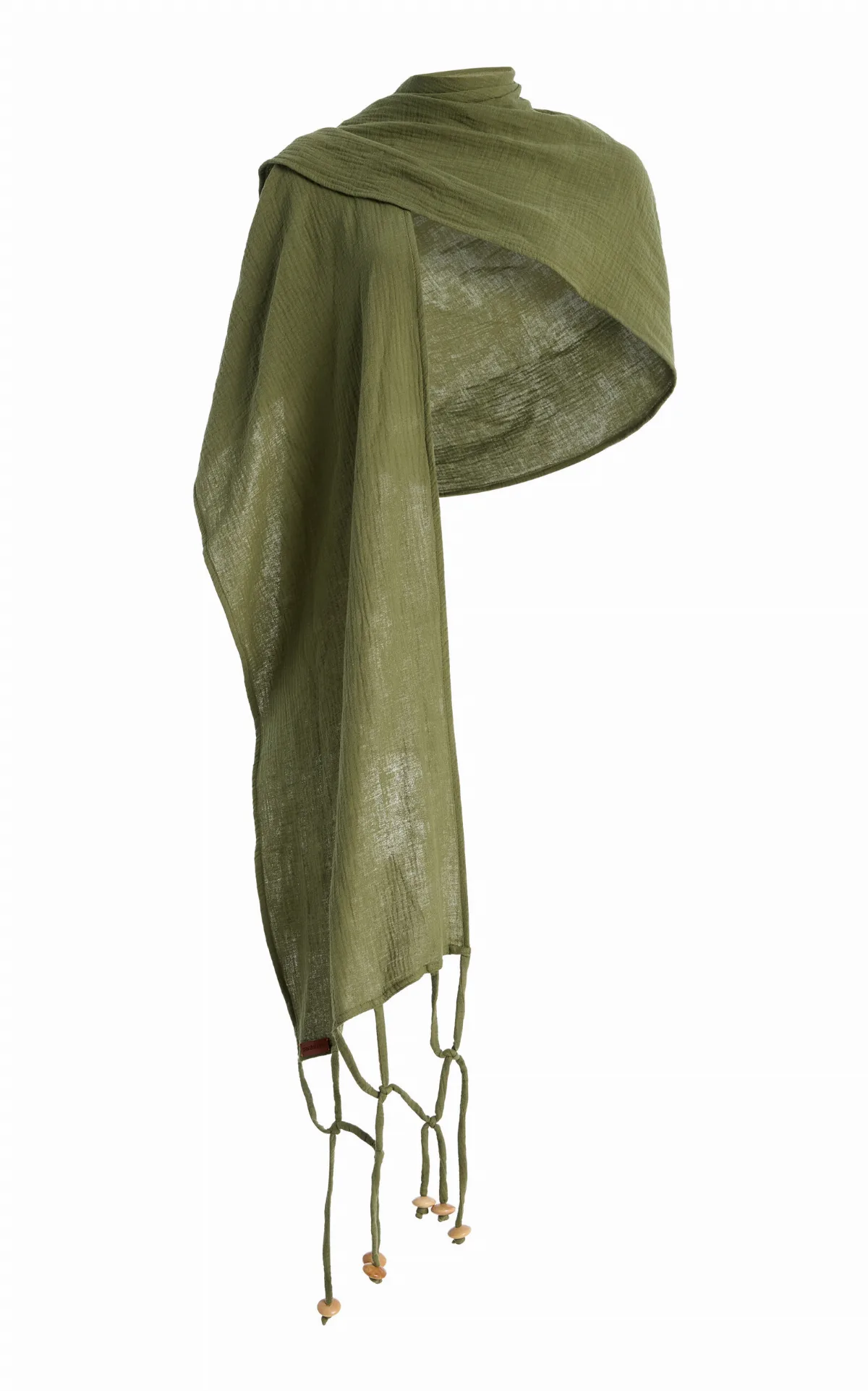 La Isla Sahara Beaded Cotton Hooded Scarf by PARDOhats