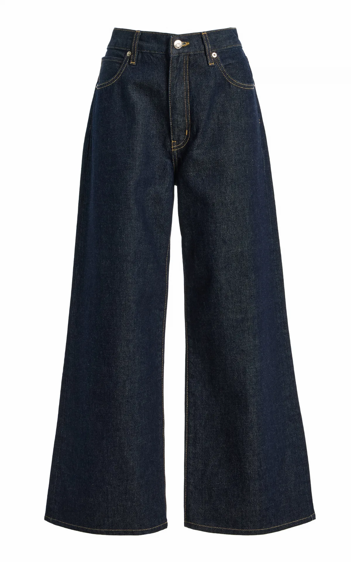 The Swing Rigid Mid-Rise Wide-Leg Jeans by FRAME