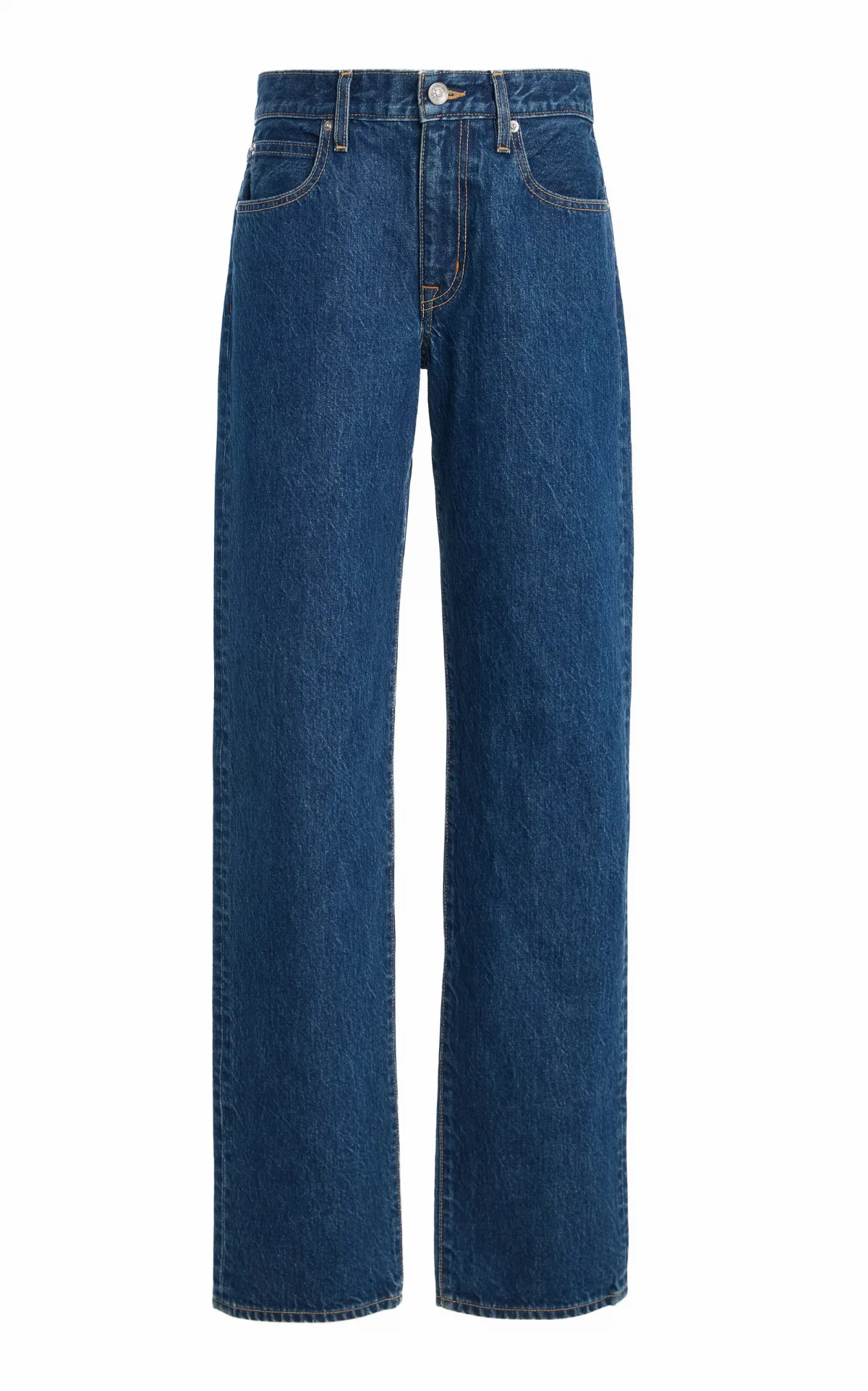 Chloe Rigid Low-Rise Straight-Leg Jeans