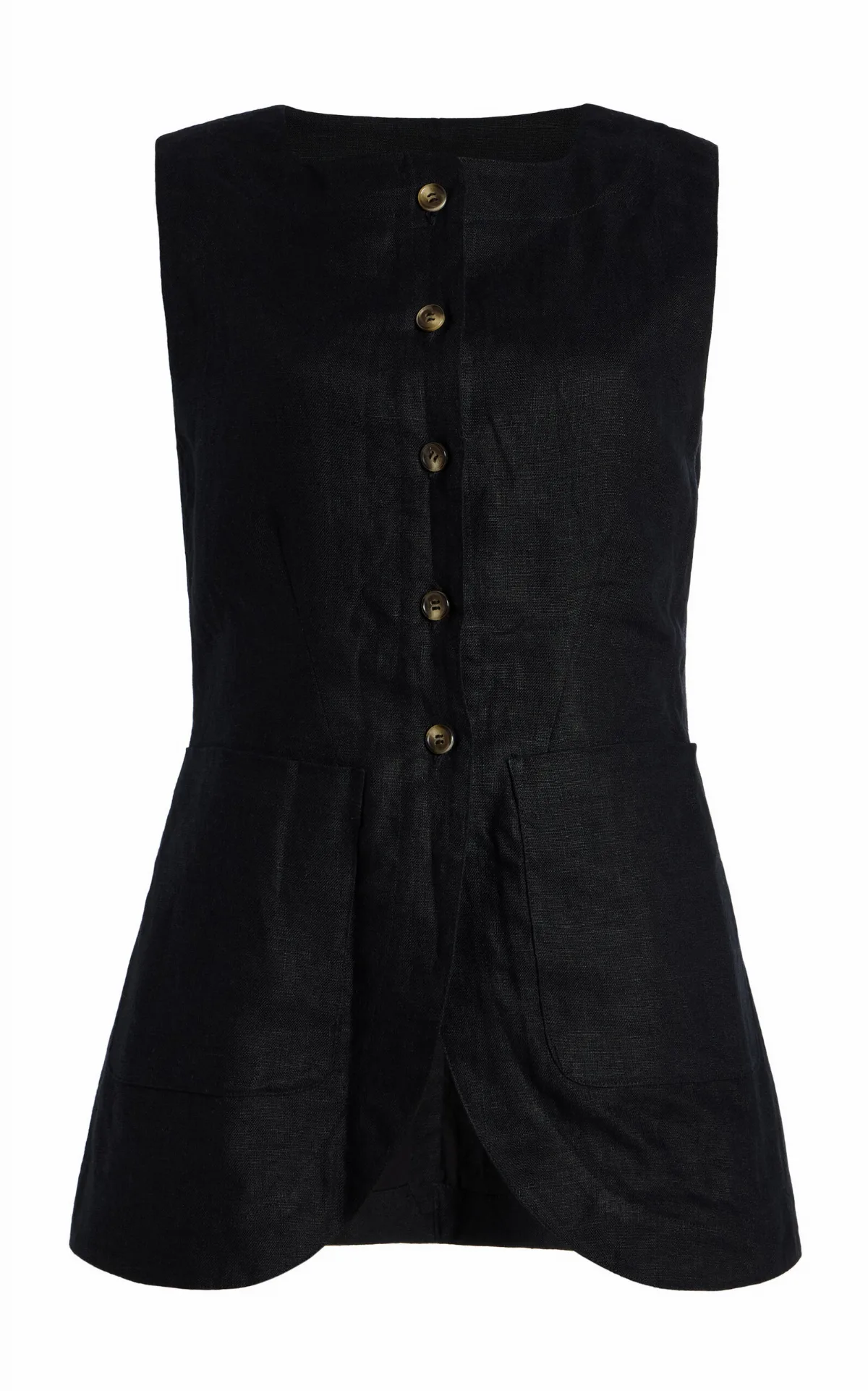 Emma Linen-Blend Vest by Posse