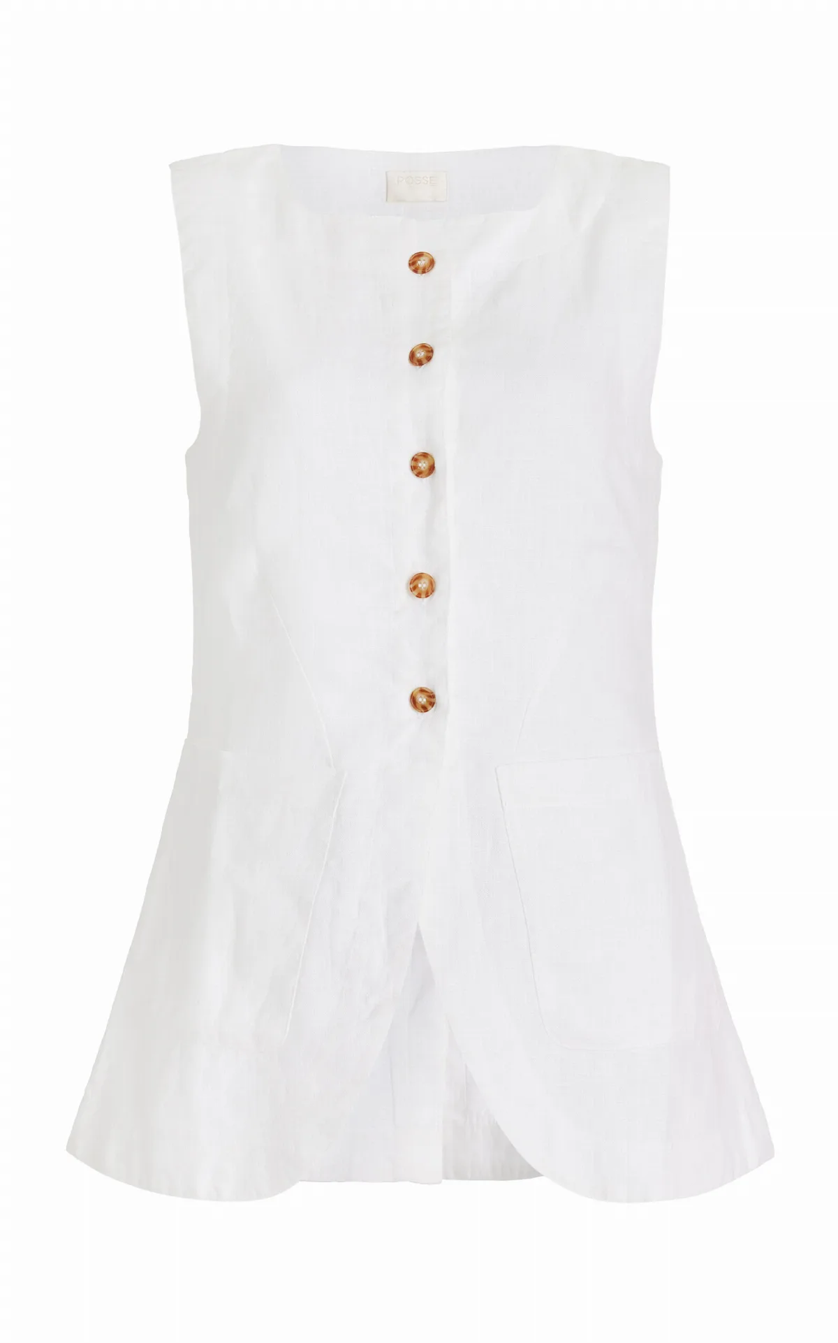 Emma Linen Vest by Posse