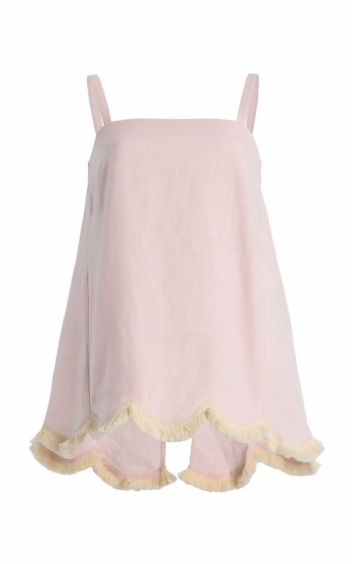 Essie Fringed Linen Top by Posse