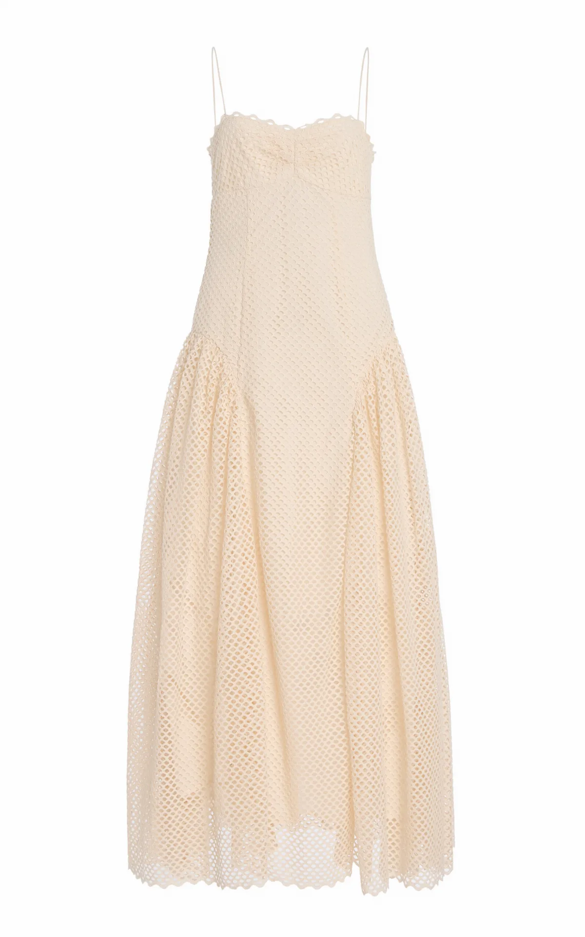 Isotta Crocheted Cotton Midi Dress