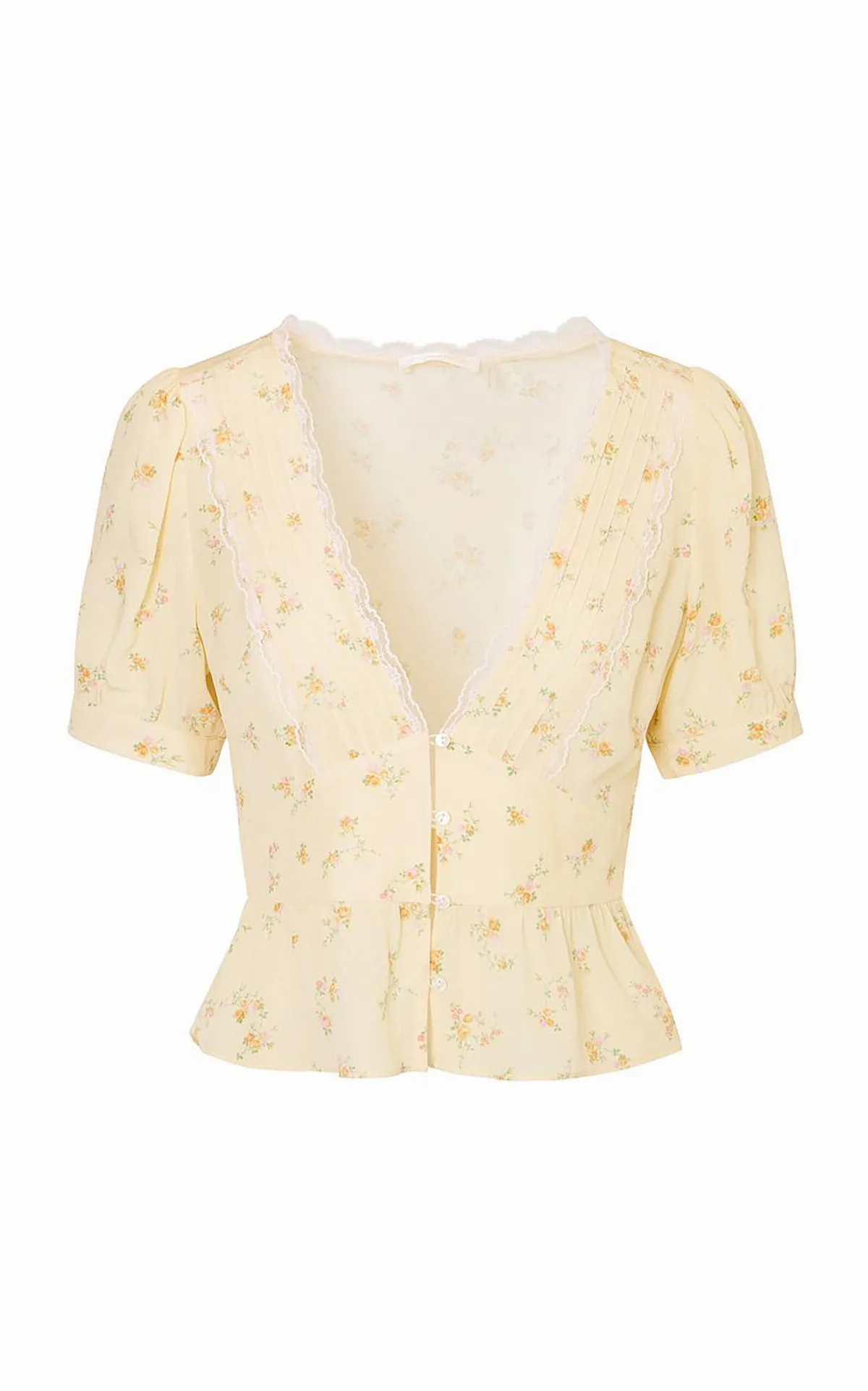 Bondy Lace Crepe Top by LoveShackFancy