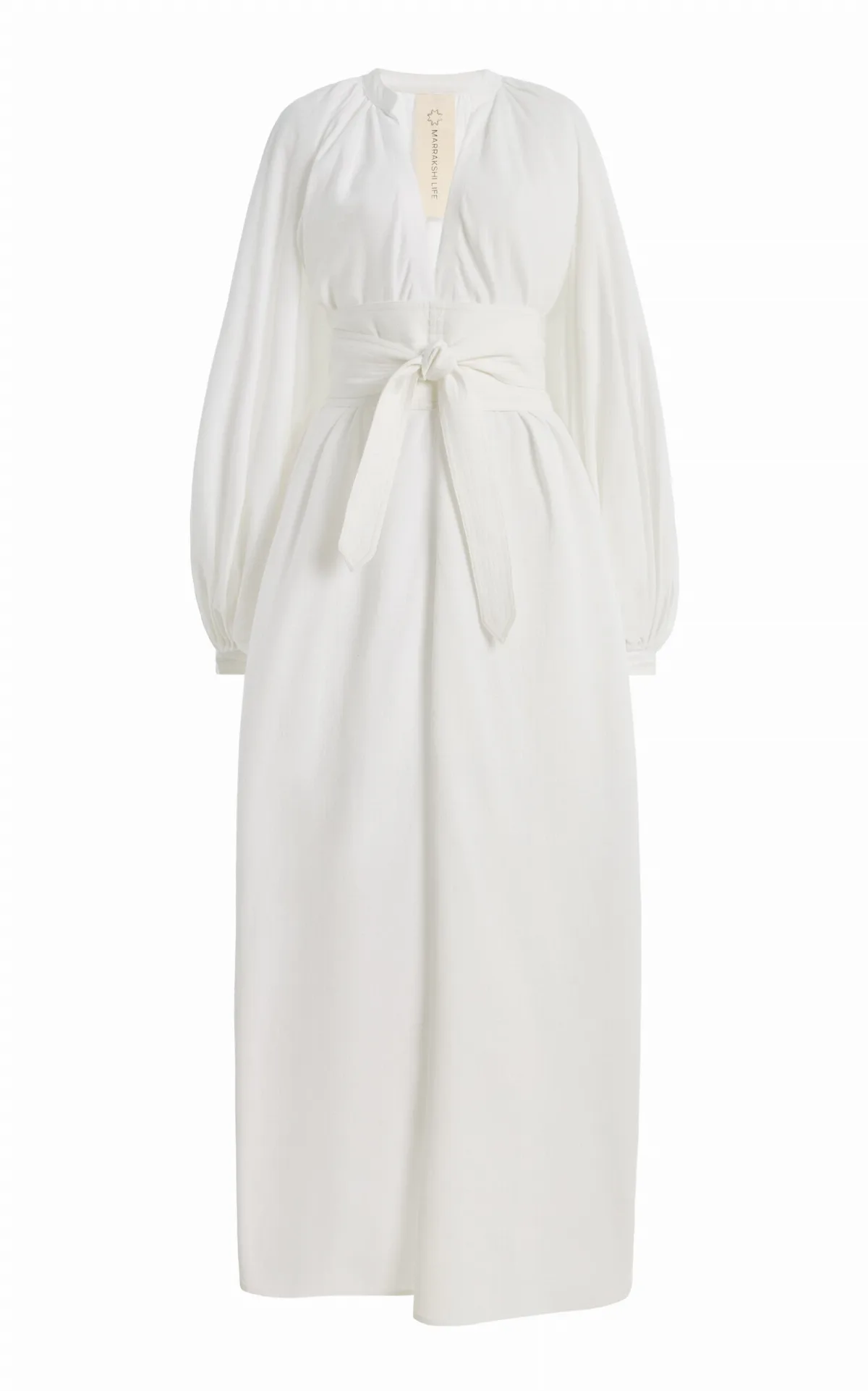 The Touareg Balloon-Sleeve Cotton Dress