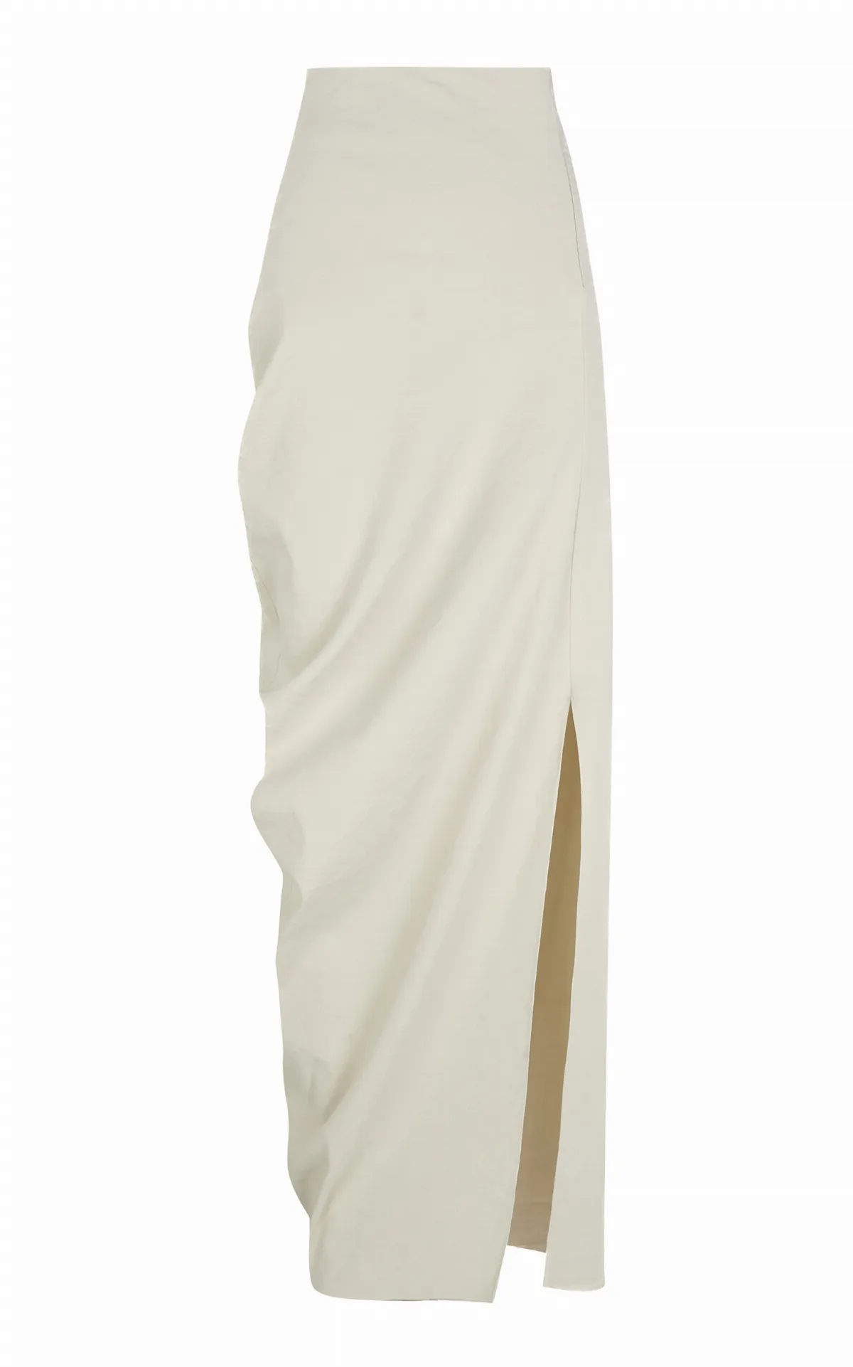 Arne Asymmetric Linen-Blend Maxi Skirt by Cortana