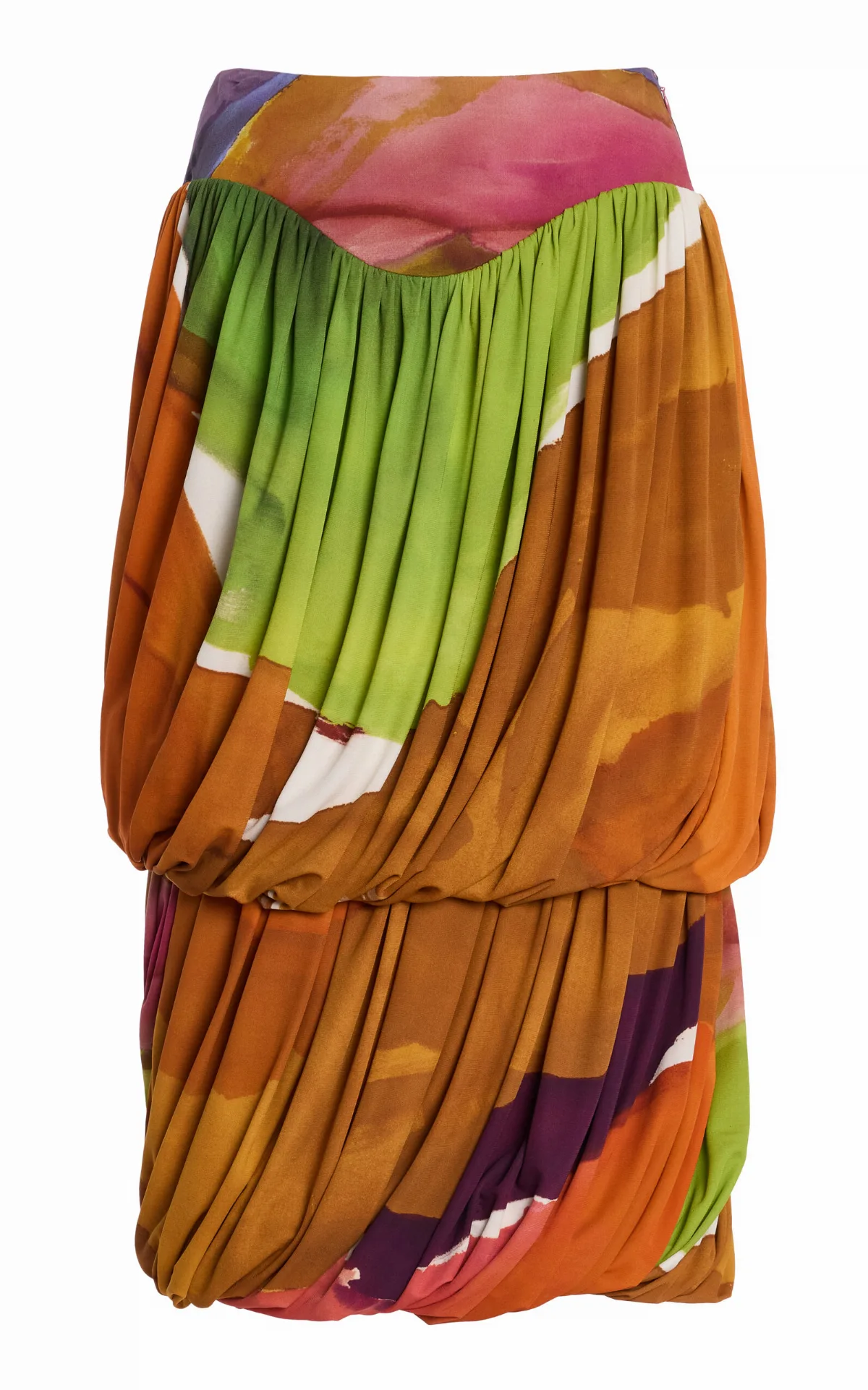 Reis Crepe Midi Bubble Skirt by Ulla Johnson