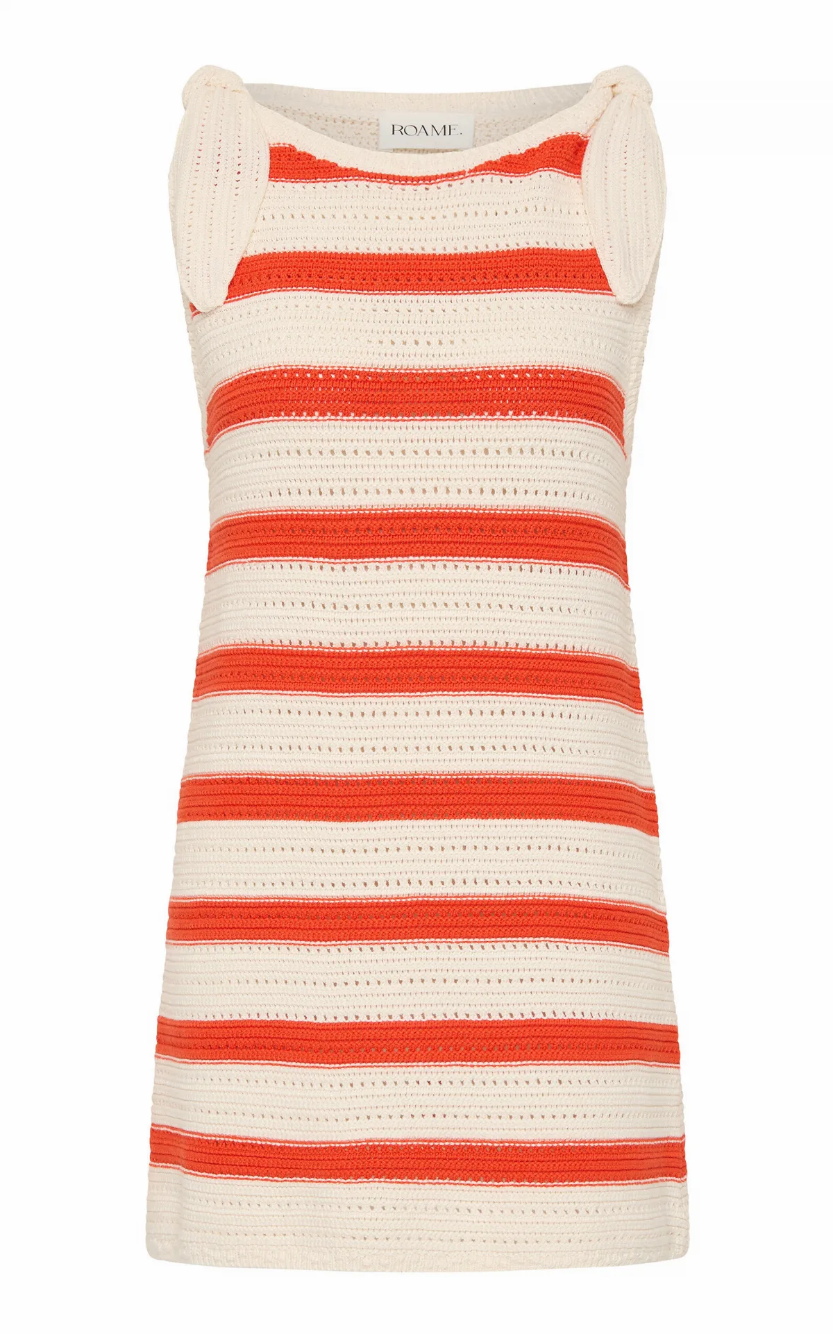Manon Striped Knit Cotton Mini Dress by ROAME