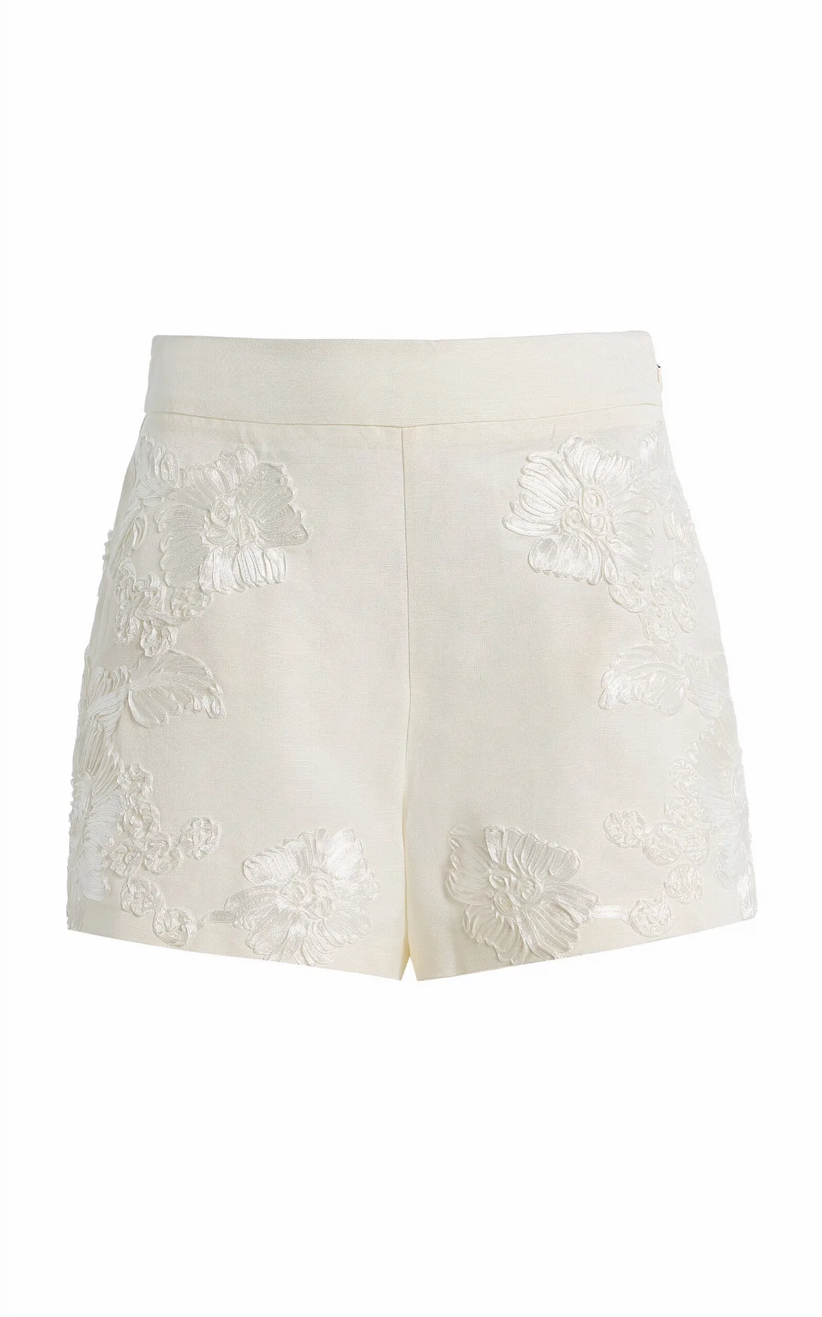 Sammie Embroidered Linen-Blend Shorts by SIMKHAI