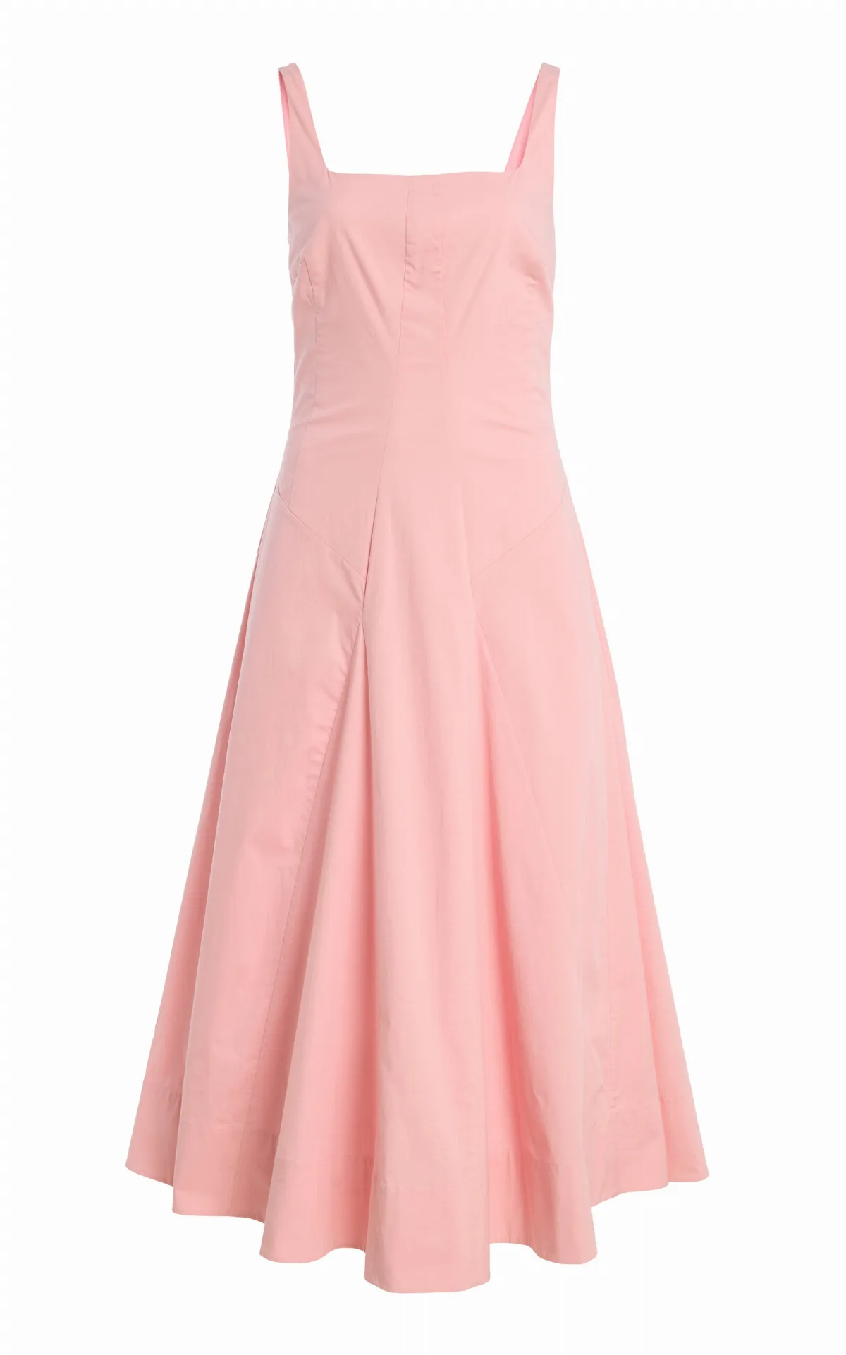 Willow Stretch-Cotton Midi Dress by STAUD