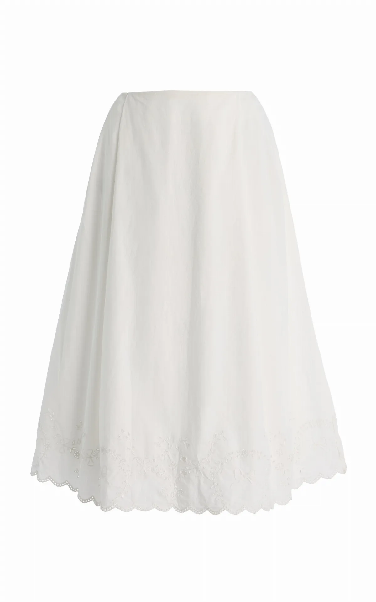 Lois Broderie Anglaise Cotton Midi Skirt by Posse
