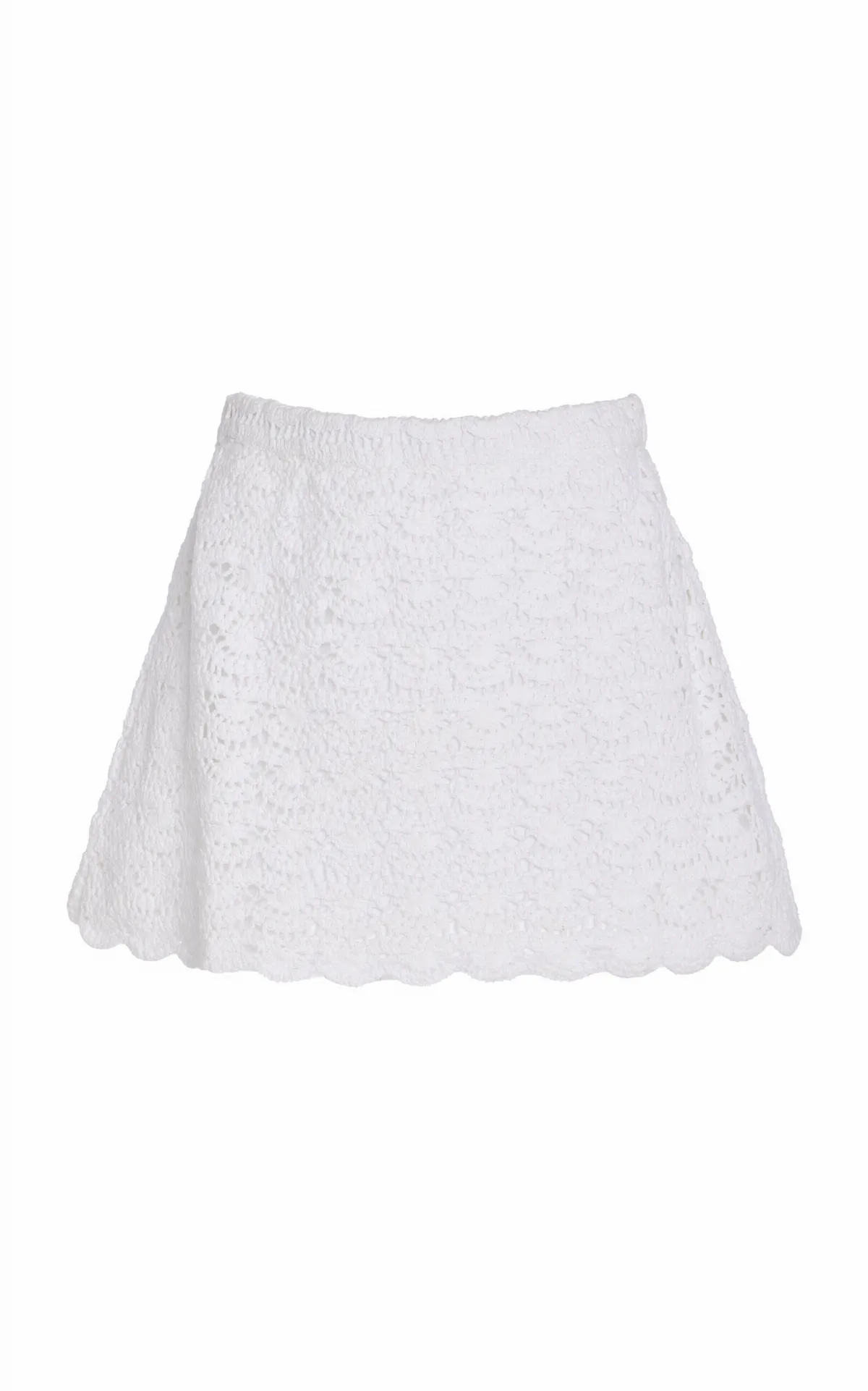 Rosamund Crocheted Cotton Mini Skirt by Marlies Grace