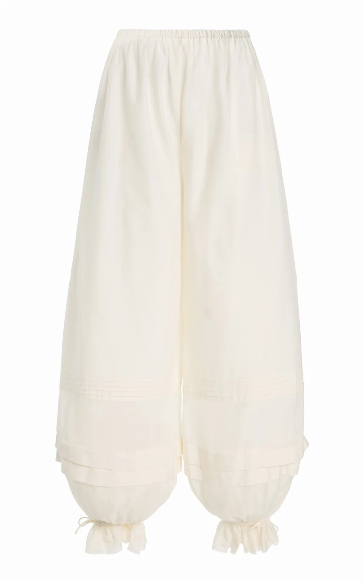 Pearl Cotton-Silk Pants